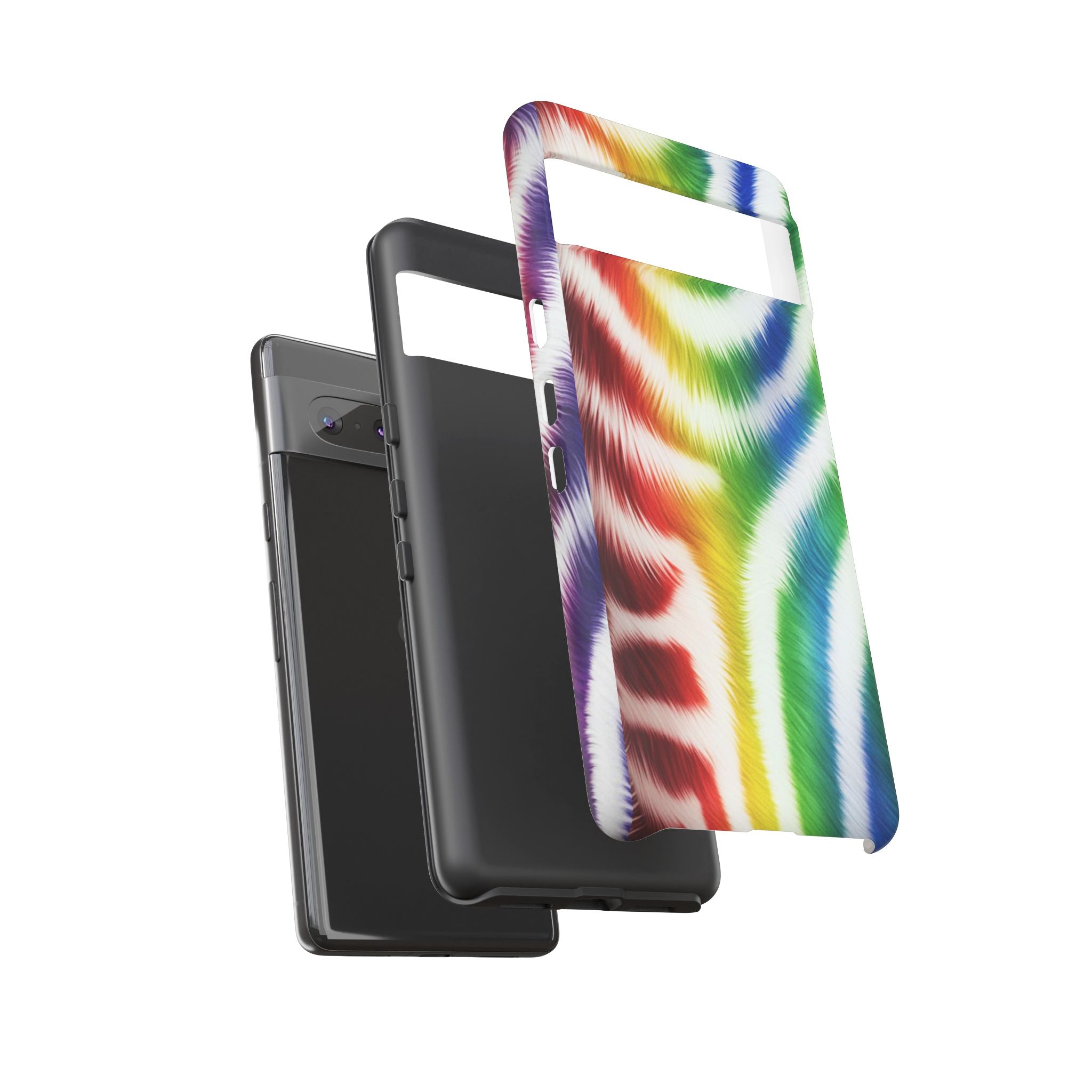 Vibrant Phone Case, Funky Rainbow Design, Colorful Accessory for Teens, Gift for Birthdays, LGBTQ Pride, & Summer Fun