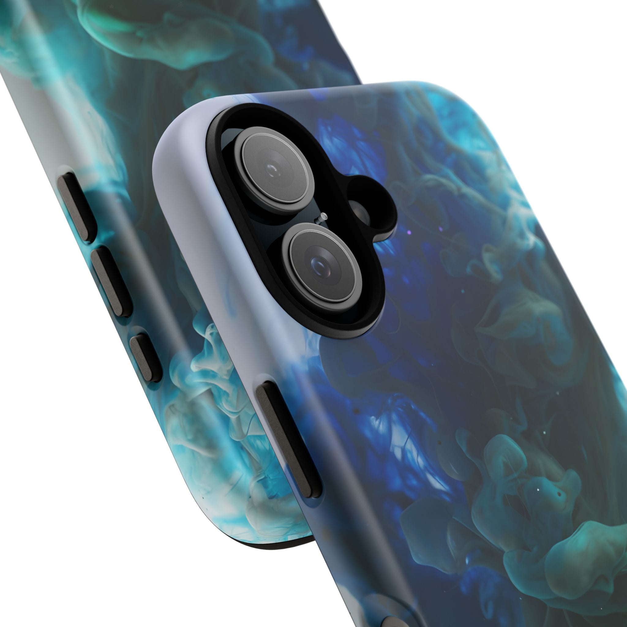 Blue-Green Smoke phone case