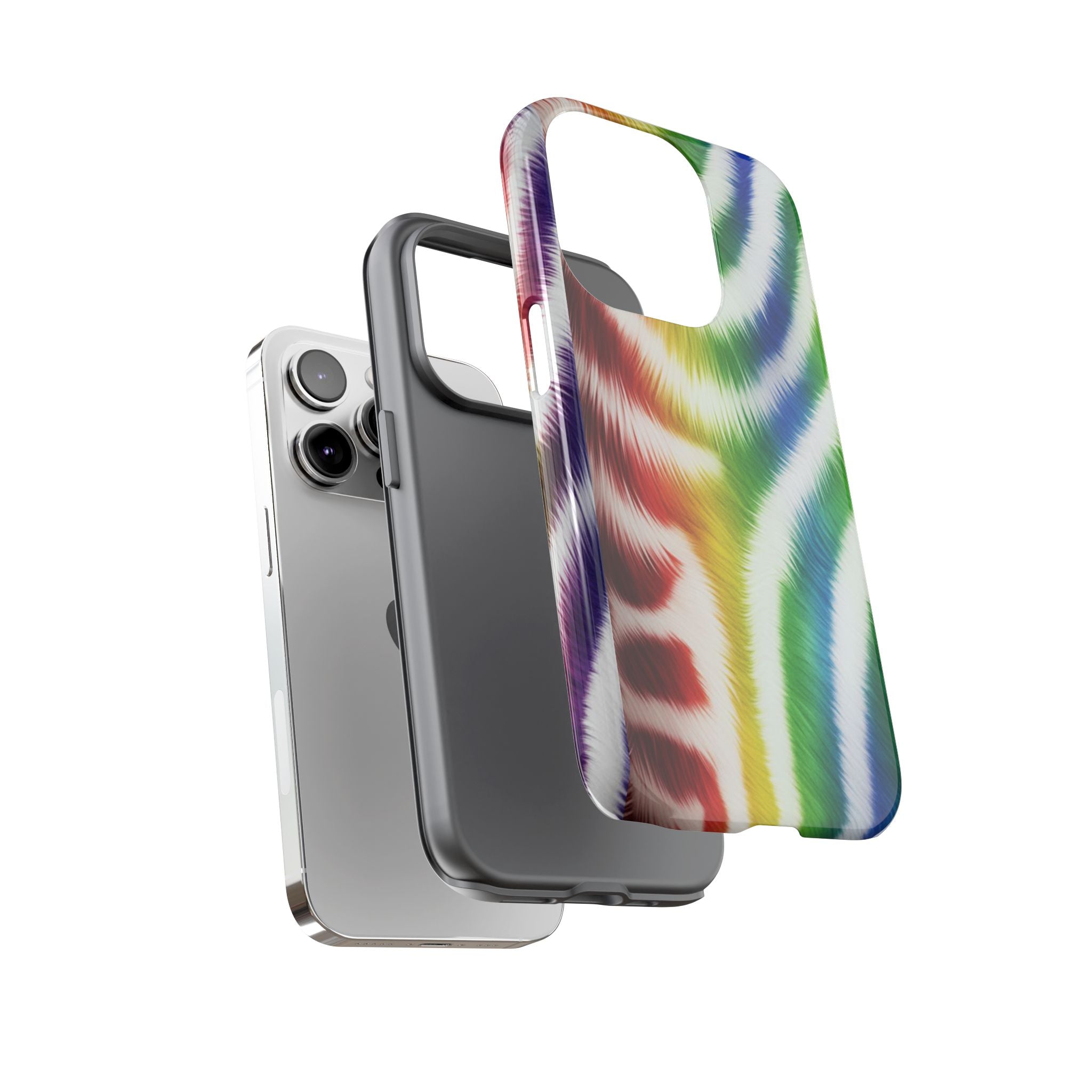 Vibrant Phone Case, Funky Rainbow Design, Colorful Accessory for Teens, Gift for Birthdays, LGBTQ Pride, & Summer Fun