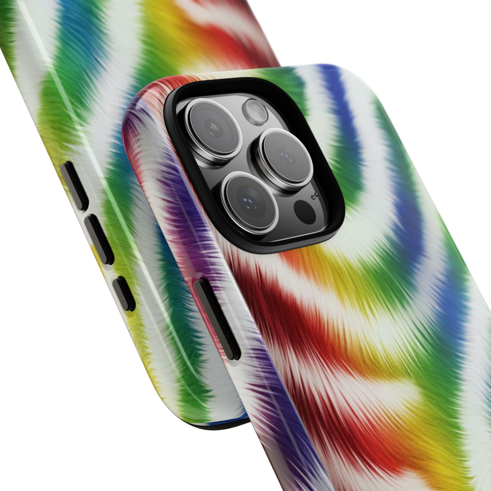 Vibrant Phone Case, Funky Rainbow Design, Colorful Accessory for Teens, Gift for Birthdays, LGBTQ Pride, & Summer Fun