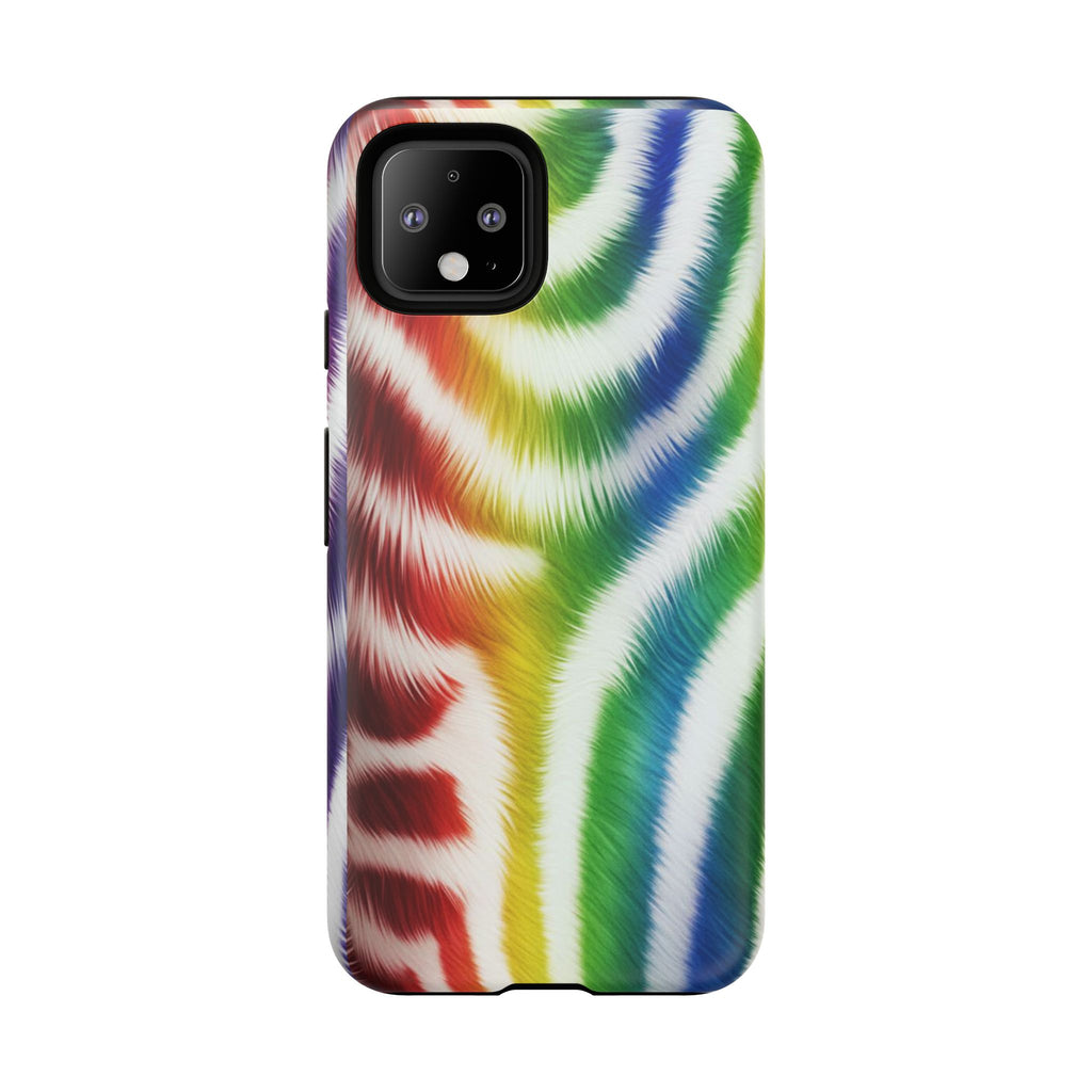 Vibrant Phone Case, Funky Rainbow Design, Colorful Accessory for Teens, Gift for Birthdays, LGBTQ Pride, & Summer Fun
