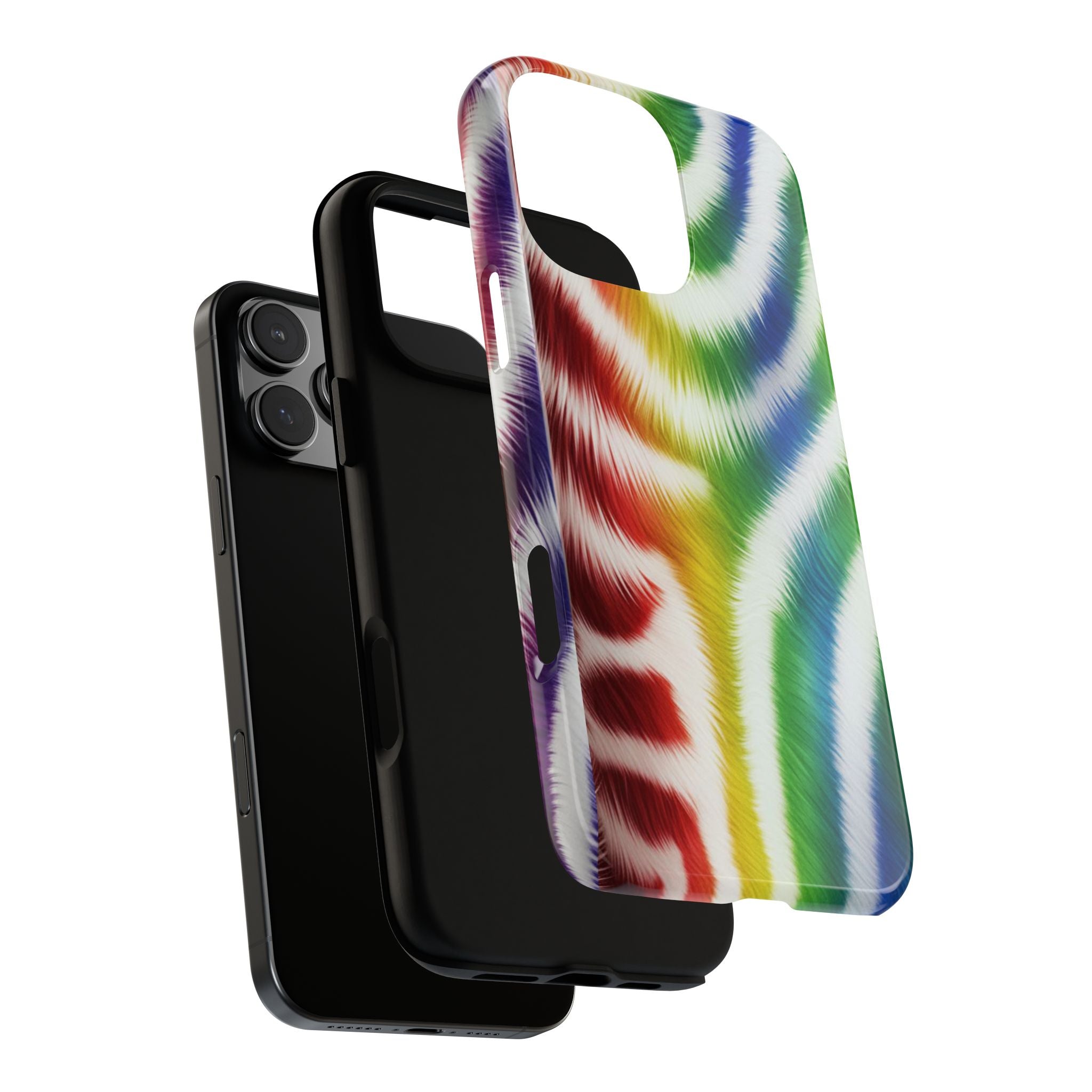 Vibrant Phone Case, Funky Rainbow Design, Colorful Accessory for Teens, Gift for Birthdays, LGBTQ Pride, & Summer Fun
