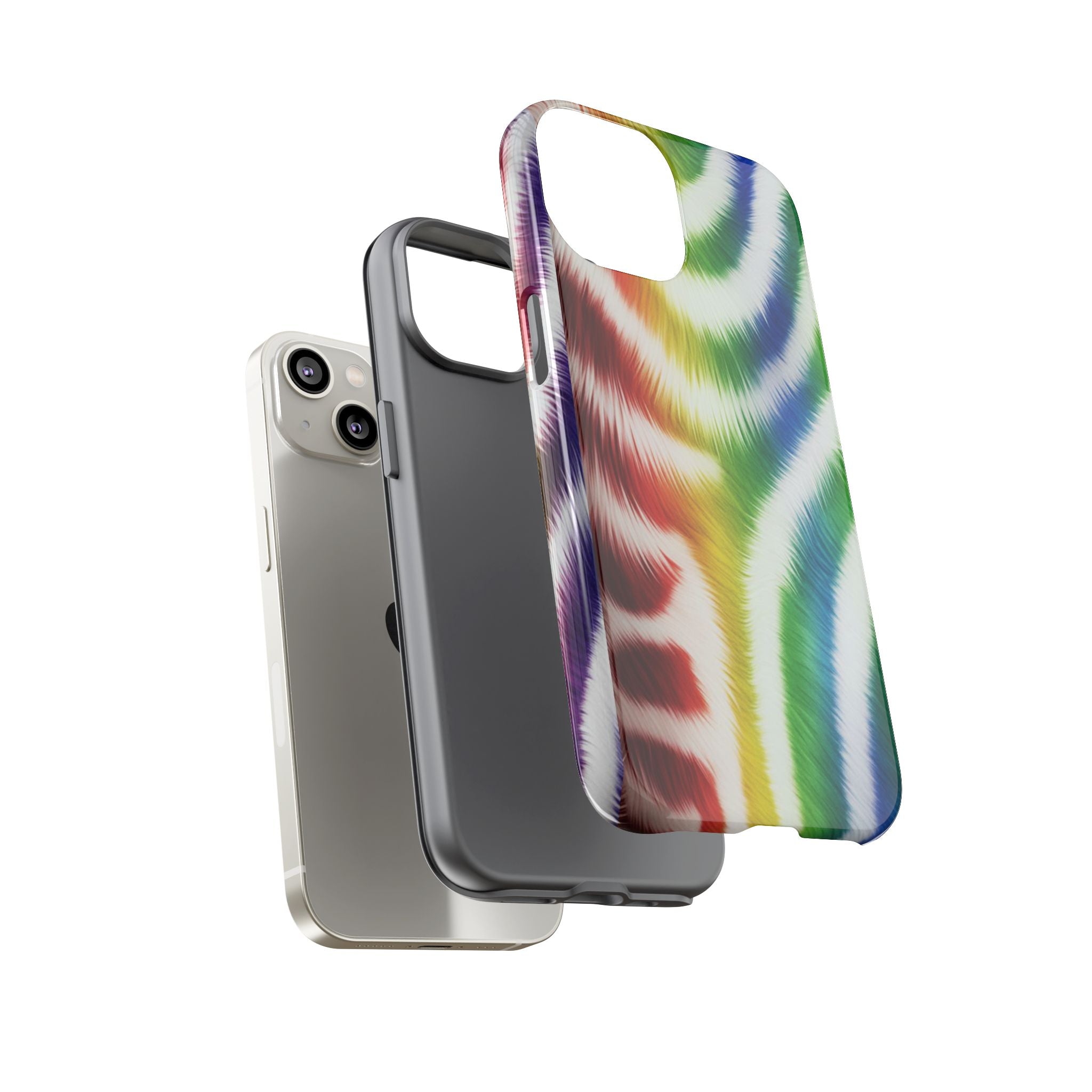 Vibrant Phone Case, Funky Rainbow Design, Colorful Accessory for Teens, Gift for Birthdays, LGBTQ Pride, & Summer Fun