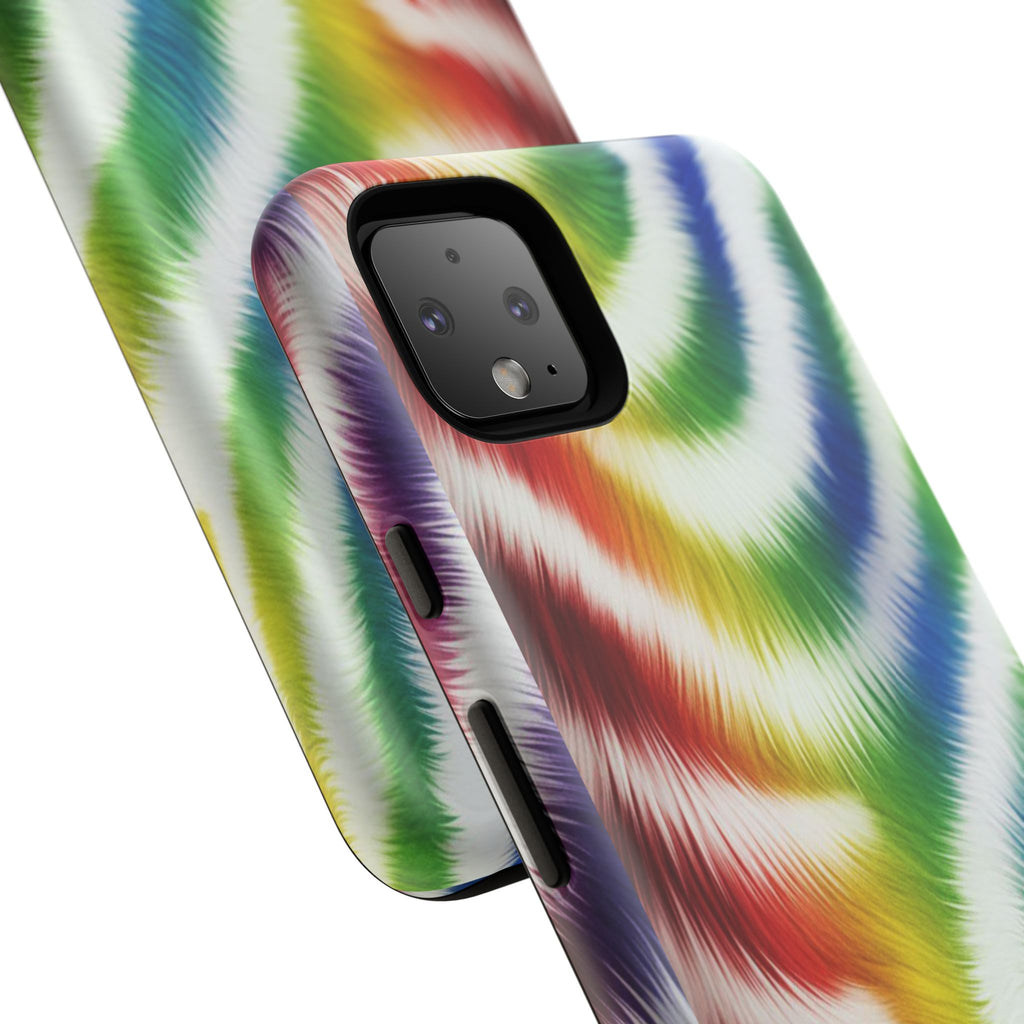 Vibrant Phone Case, Funky Rainbow Design, Colorful Accessory for Teens, Gift for Birthdays, LGBTQ Pride, & Summer Fun