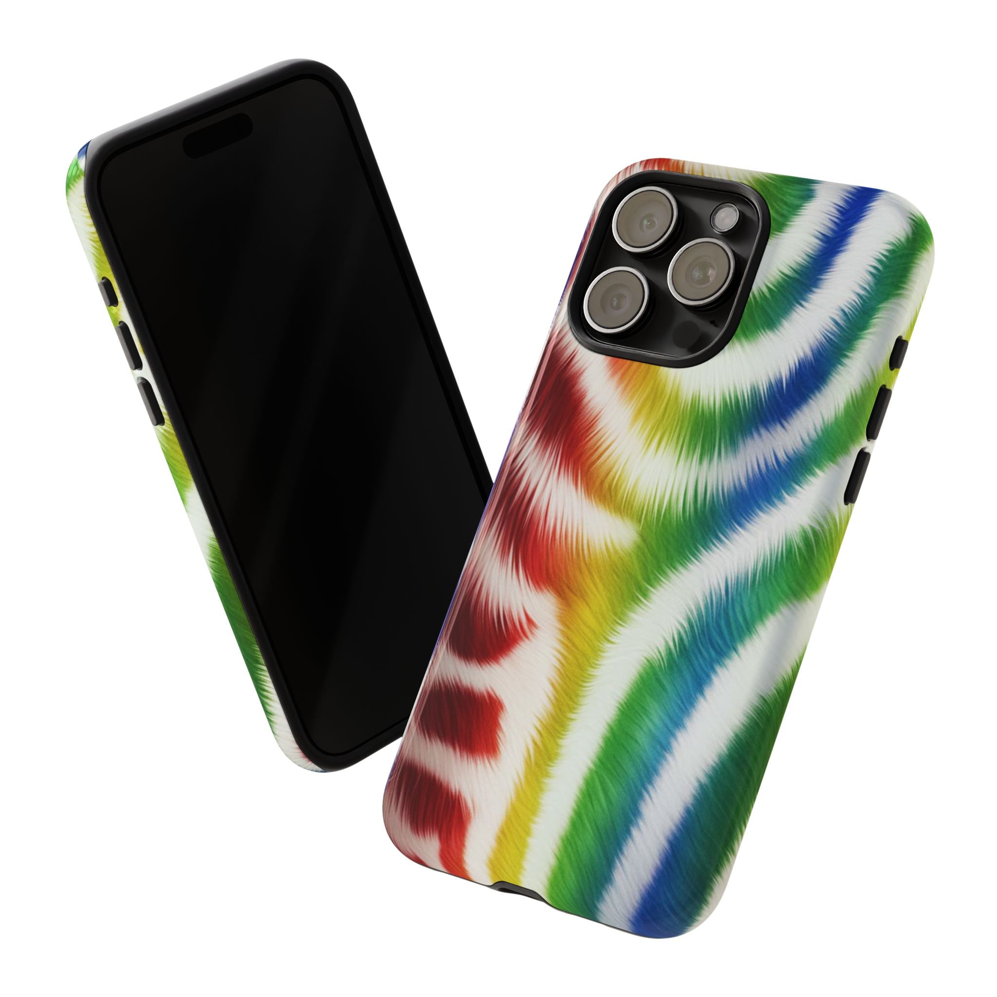 Vibrant Phone Case, Funky Rainbow Design, Colorful Accessory for Teens, Gift for Birthdays, LGBTQ Pride, & Summer Fun