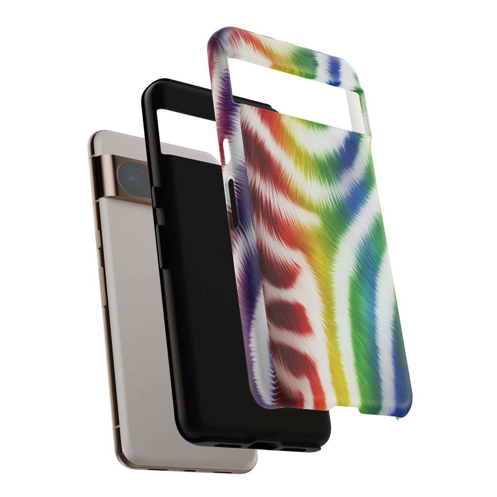 Vibrant Phone Case, Funky Rainbow Design, Colorful Accessory for Teens, Gift for Birthdays, LGBTQ Pride, & Summer Fun
