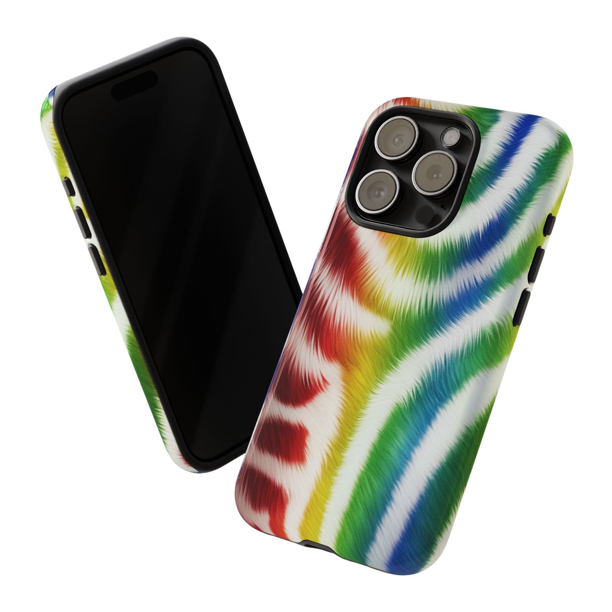 Vibrant Phone Case, Funky Rainbow Design, Colorful Accessory for Teens, Gift for Birthdays, LGBTQ Pride, & Summer Fun