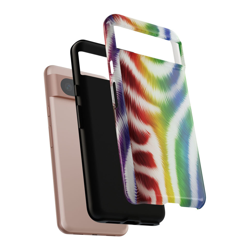 Vibrant Phone Case, Funky Rainbow Design, Colorful Accessory for Teens, Gift for Birthdays, LGBTQ Pride, & Summer Fun