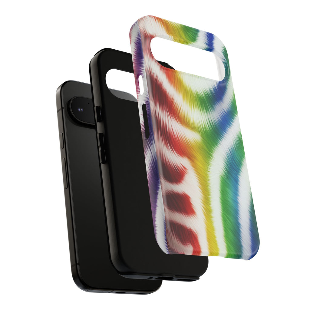 Vibrant Phone Case, Funky Rainbow Design, Colorful Accessory for Teens, Gift for Birthdays, LGBTQ Pride, & Summer Fun