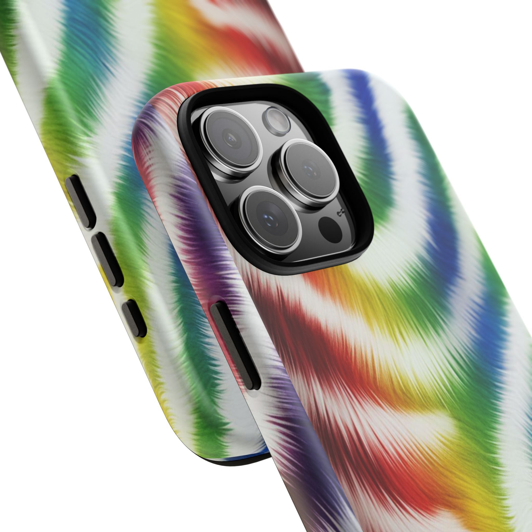 Vibrant Phone Case, Funky Rainbow Design, Colorful Accessory for Teens, Gift for Birthdays, LGBTQ Pride, & Summer Fun