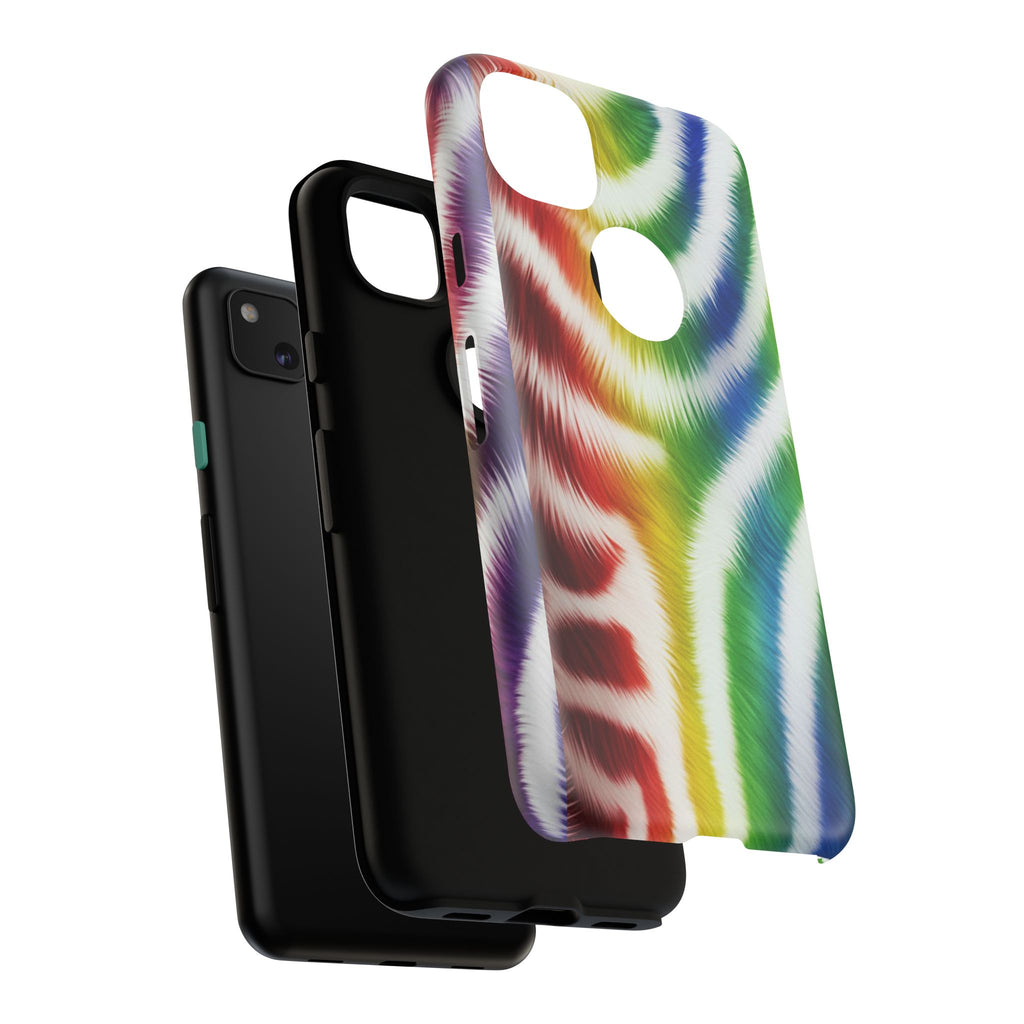 Vibrant Phone Case, Funky Rainbow Design, Colorful Accessory for Teens, Gift for Birthdays, LGBTQ Pride, & Summer Fun