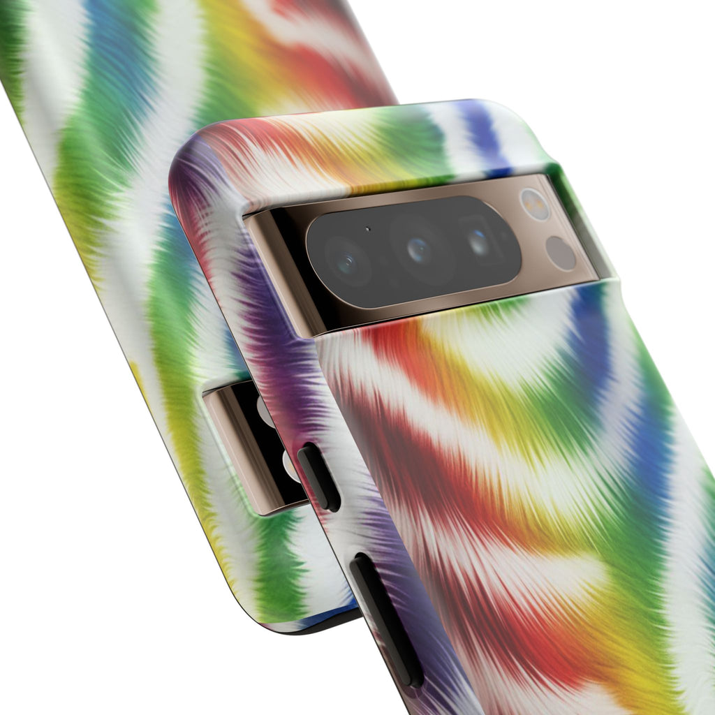 Vibrant Phone Case, Funky Rainbow Design, Colorful Accessory for Teens, Gift for Birthdays, LGBTQ Pride, & Summer Fun