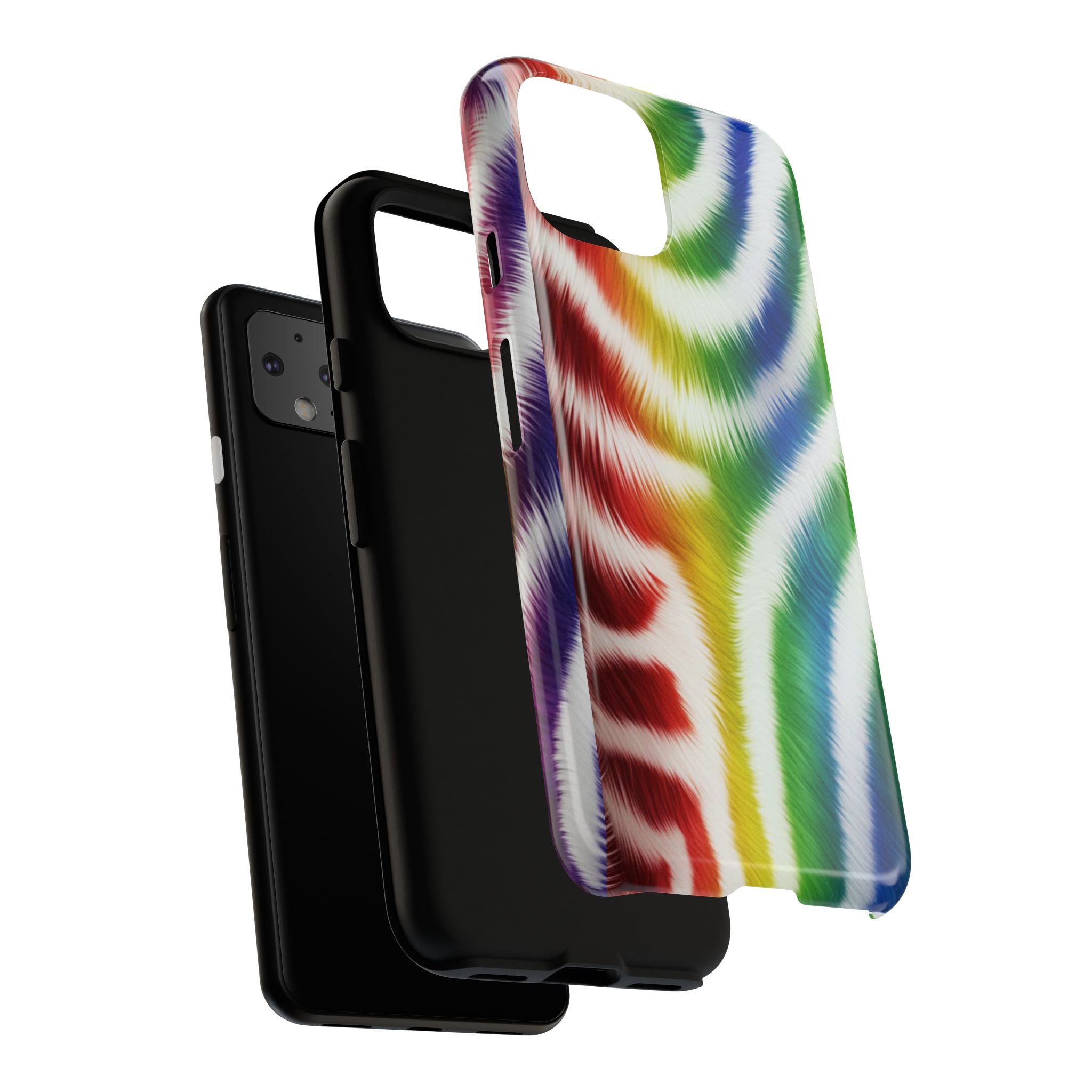 Vibrant Phone Case, Funky Rainbow Design, Colorful Accessory for Teens, Gift for Birthdays, LGBTQ Pride, & Summer Fun