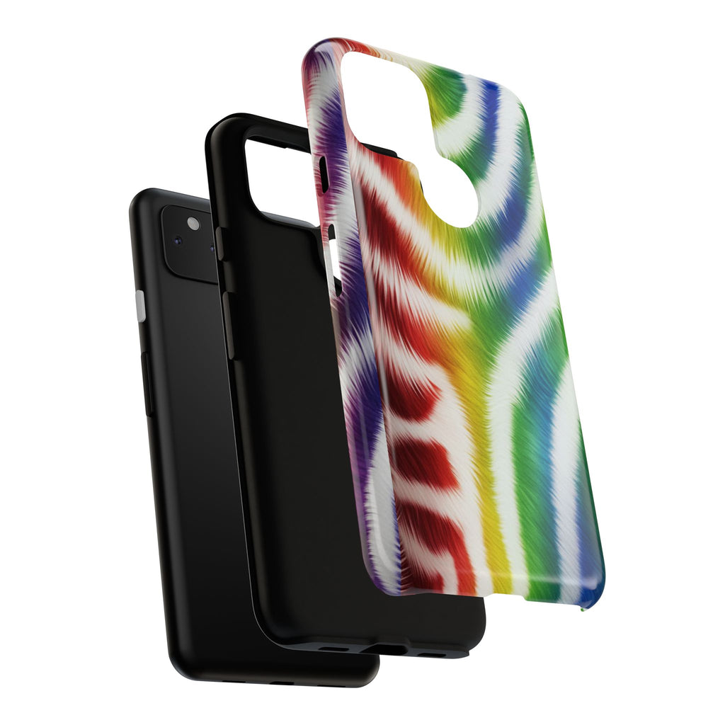 Vibrant Phone Case, Funky Rainbow Design, Colorful Accessory for Teens, Gift for Birthdays, LGBTQ Pride, & Summer Fun