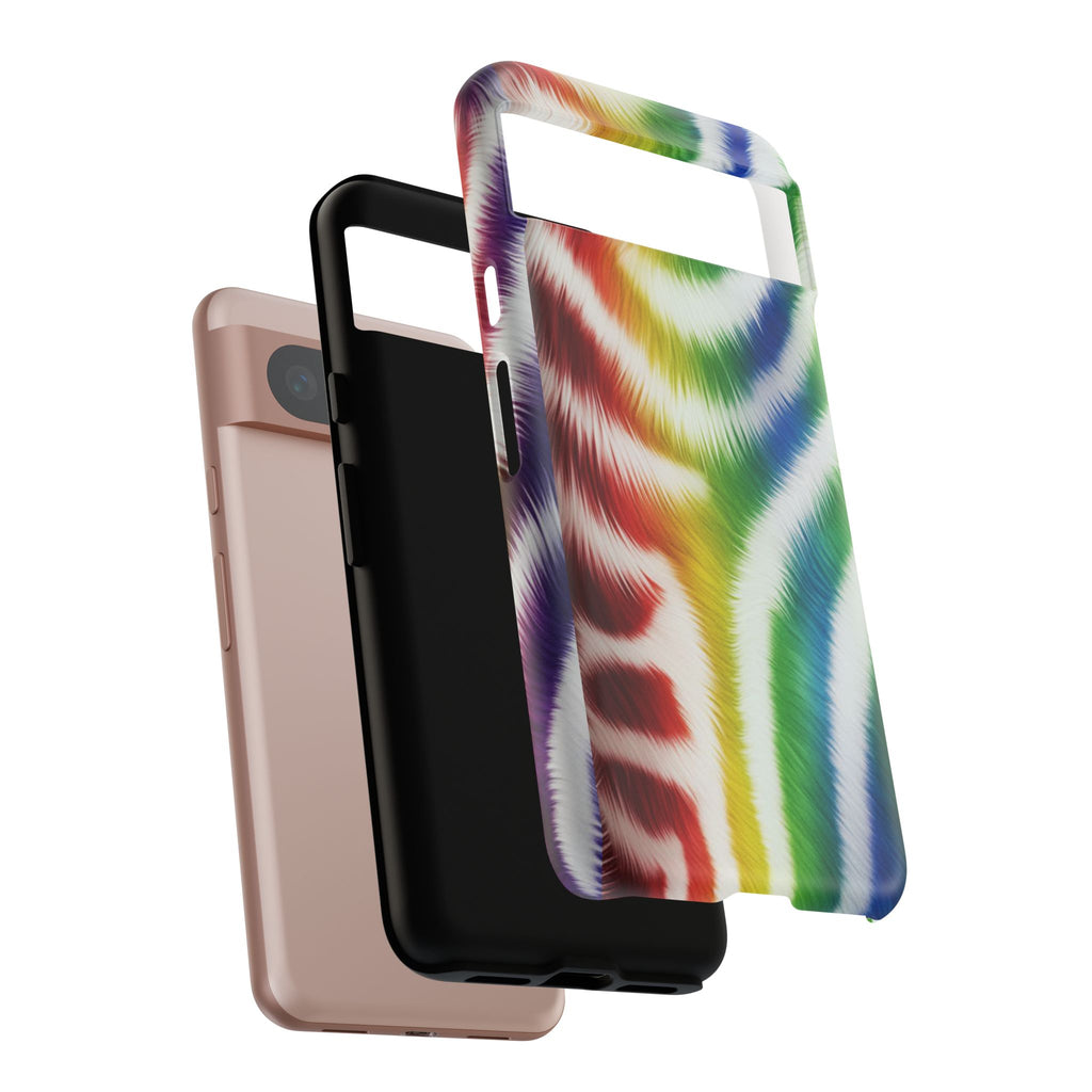 Vibrant Phone Case, Funky Rainbow Design, Colorful Accessory for Teens, Gift for Birthdays, LGBTQ Pride, & Summer Fun