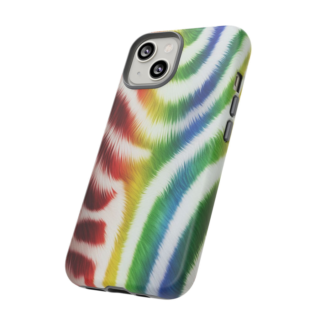 Vibrant Phone Case, Funky Rainbow Design, Colorful Accessory for Teens, Gift for Birthdays, LGBTQ Pride, & Summer Fun