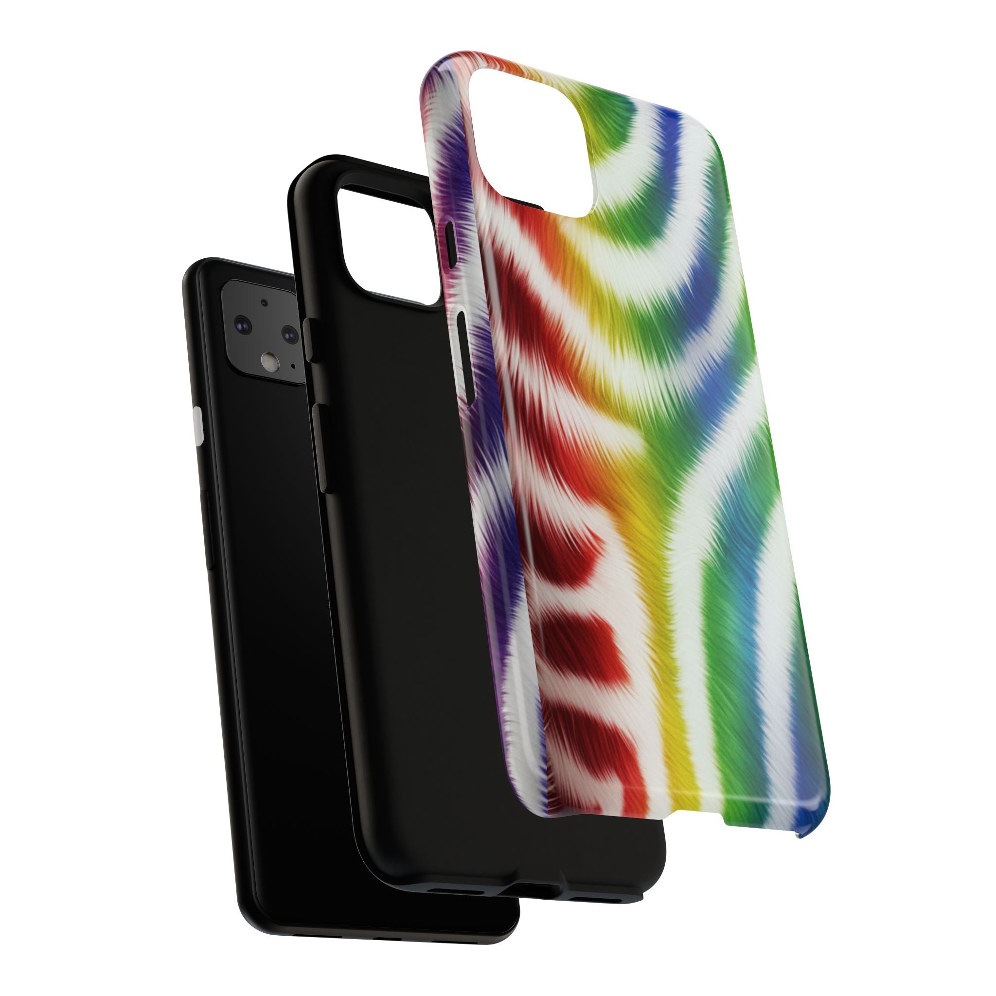 Vibrant Phone Case, Funky Rainbow Design, Colorful Accessory for Teens, Gift for Birthdays, LGBTQ Pride, & Summer Fun