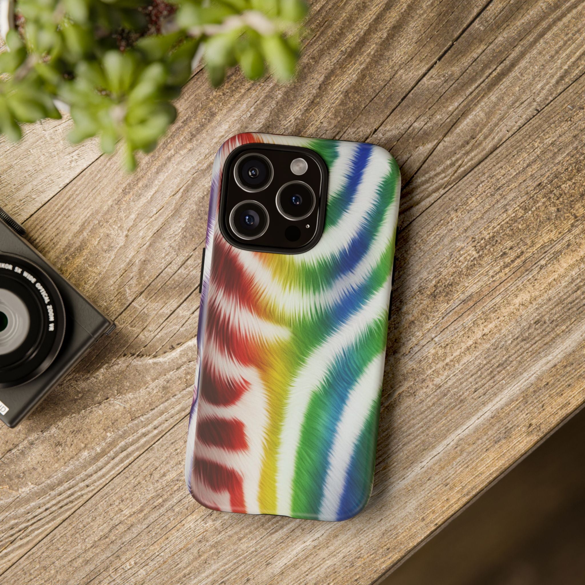 Vibrant Phone Case, Funky Rainbow Design, Colorful Accessory for Teens, Gift for Birthdays, LGBTQ Pride, & Summer Fun