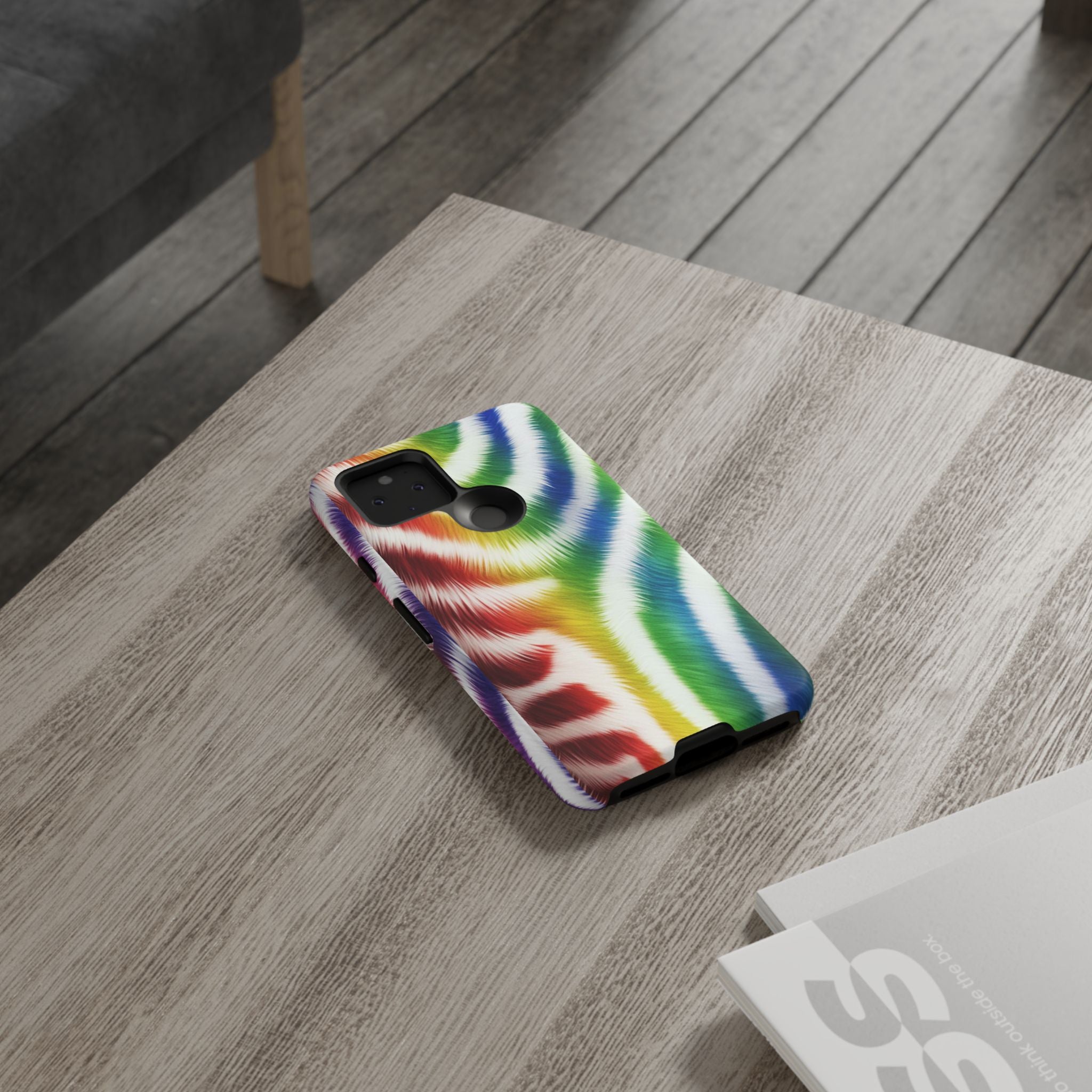 Vibrant Phone Case, Funky Rainbow Design, Colorful Accessory for Teens, Gift for Birthdays, LGBTQ Pride, & Summer Fun