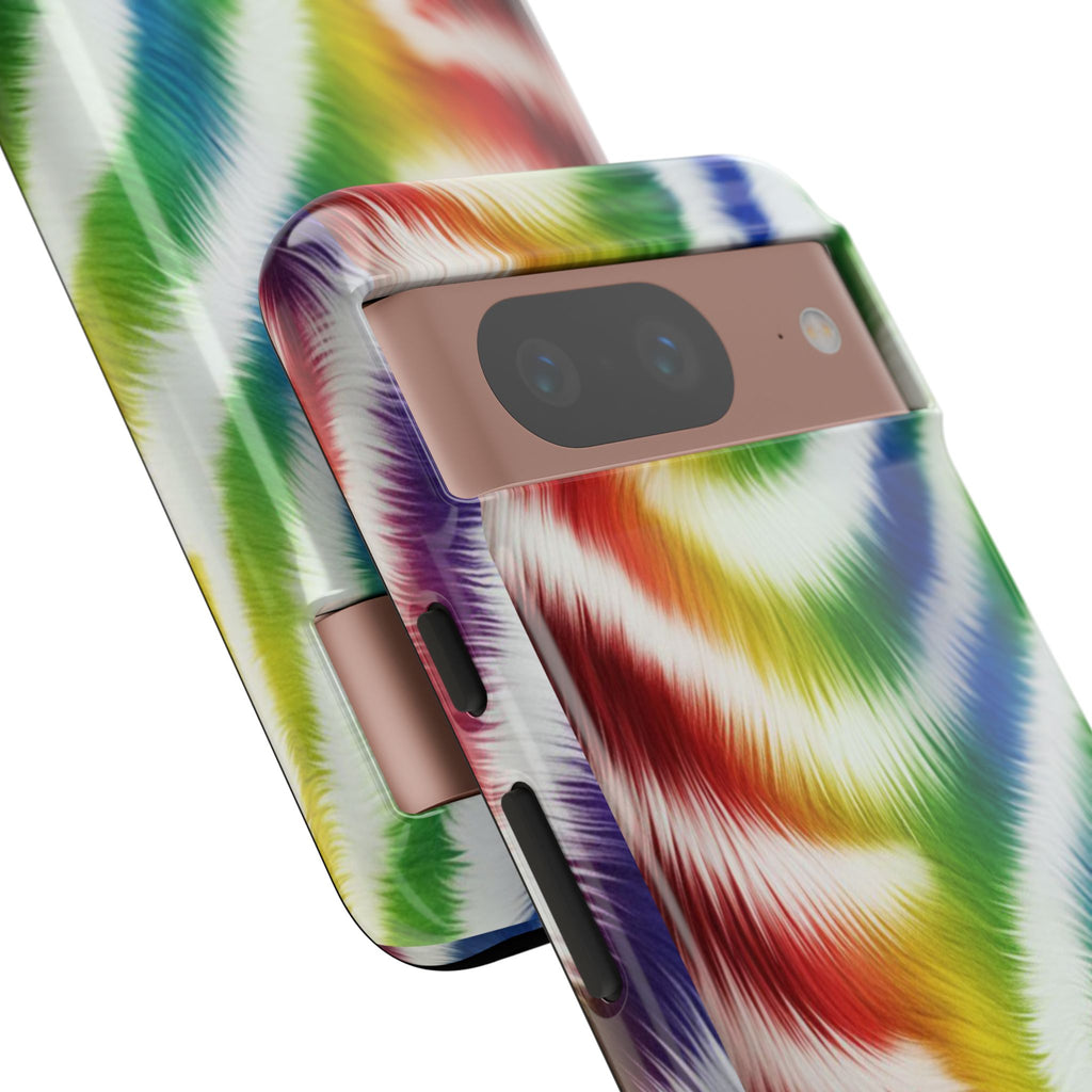 Vibrant Phone Case, Funky Rainbow Design, Colorful Accessory for Teens, Gift for Birthdays, LGBTQ Pride, & Summer Fun