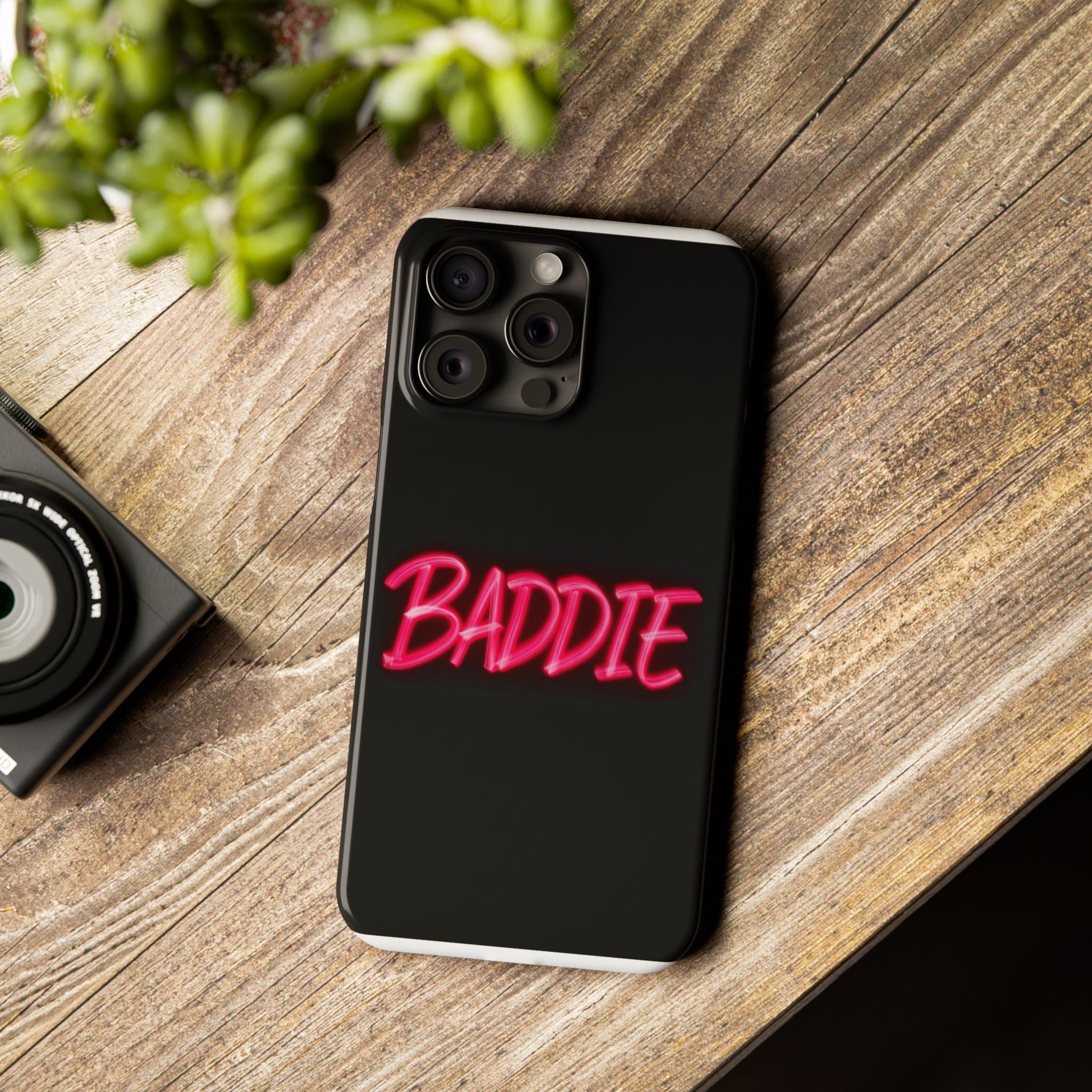 Stylish Slim Phone Case - Trendy 'BADDIE' Design, Cute Phone Accessory, Perfect Gift for Fashion Lovers, Essential Phone Protection, [...]