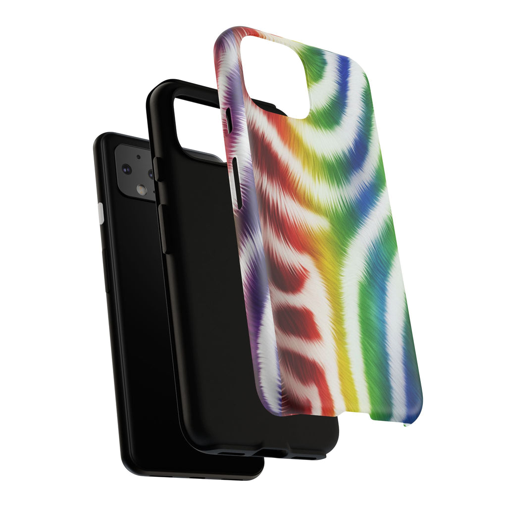 Vibrant Phone Case, Funky Rainbow Design, Colorful Accessory for Teens, Gift for Birthdays, LGBTQ Pride, & Summer Fun