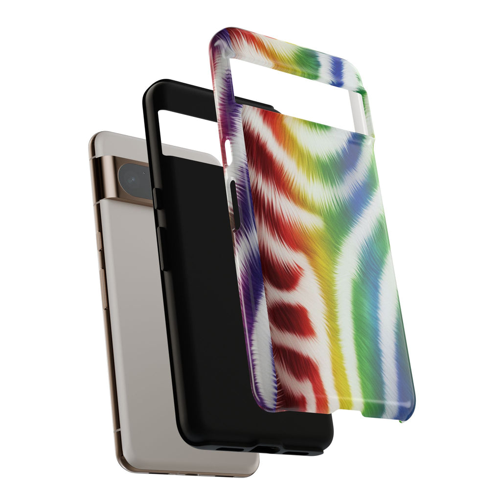 Vibrant Phone Case, Funky Rainbow Design, Colorful Accessory for Teens, Gift for Birthdays, LGBTQ Pride, & Summer Fun