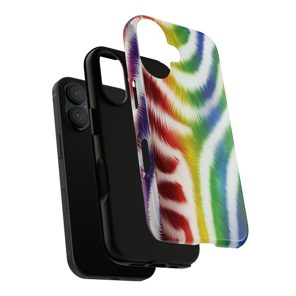 Vibrant Phone Case, Funky Rainbow Design, Colorful Accessory for Teens, Gift for Birthdays, LGBTQ Pride, & Summer Fun