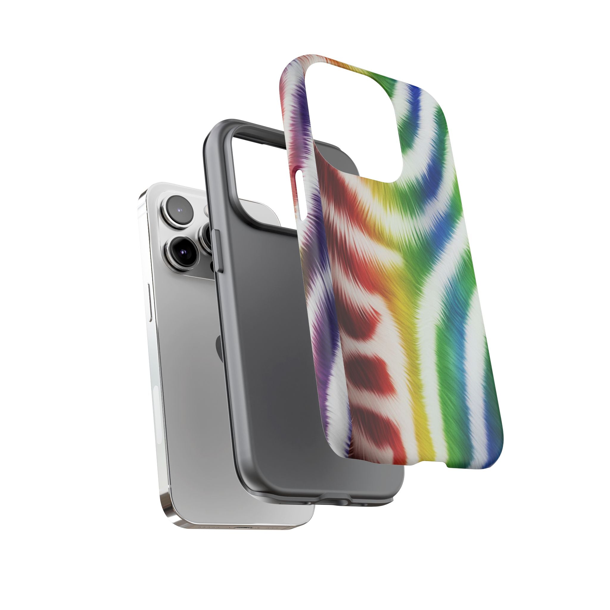 Vibrant Phone Case, Funky Rainbow Design, Colorful Accessory for Teens, Gift for Birthdays, LGBTQ Pride, & Summer Fun
