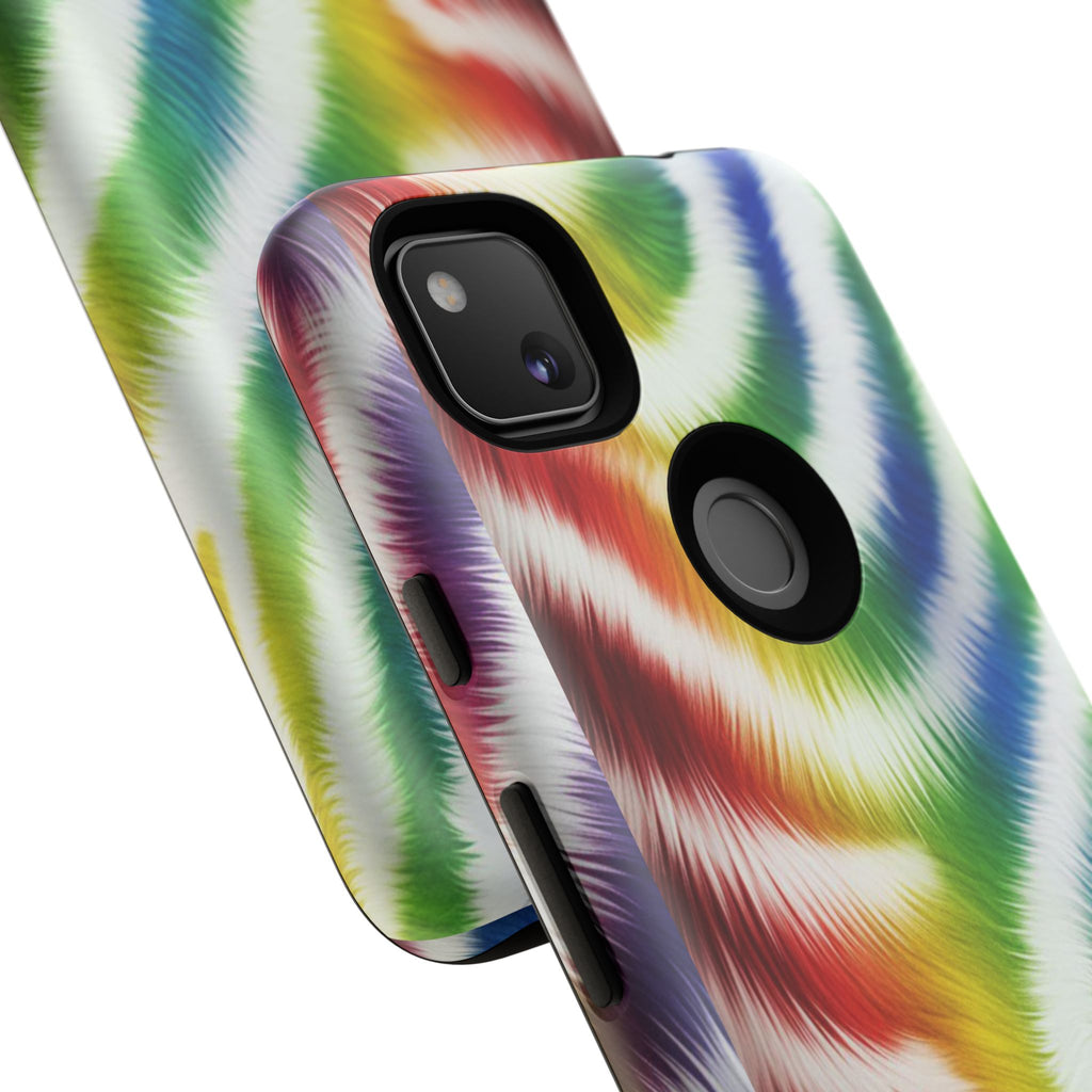 Vibrant Phone Case, Funky Rainbow Design, Colorful Accessory for Teens, Gift for Birthdays, LGBTQ Pride, & Summer Fun