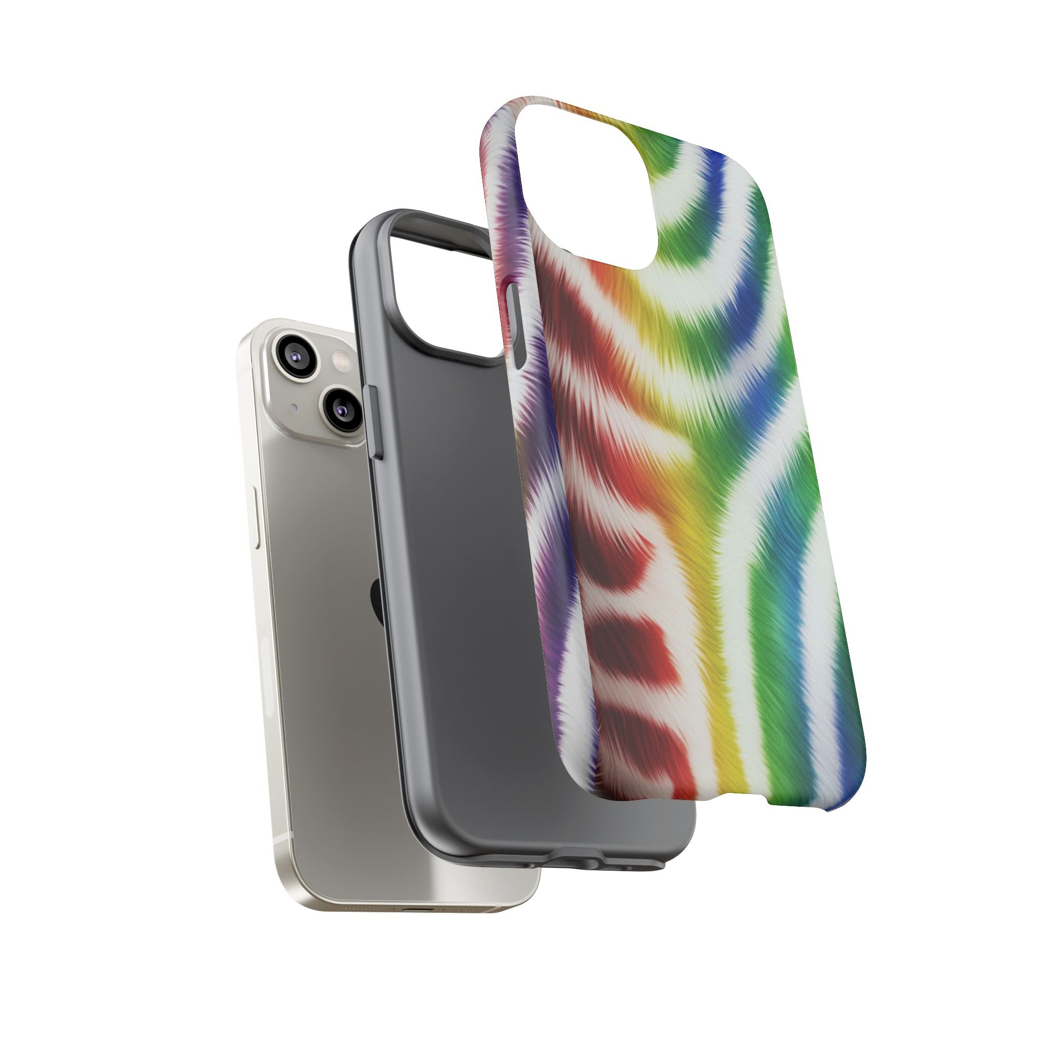 Vibrant Phone Case, Funky Rainbow Design, Colorful Accessory for Teens, Gift for Birthdays, LGBTQ Pride, & Summer Fun