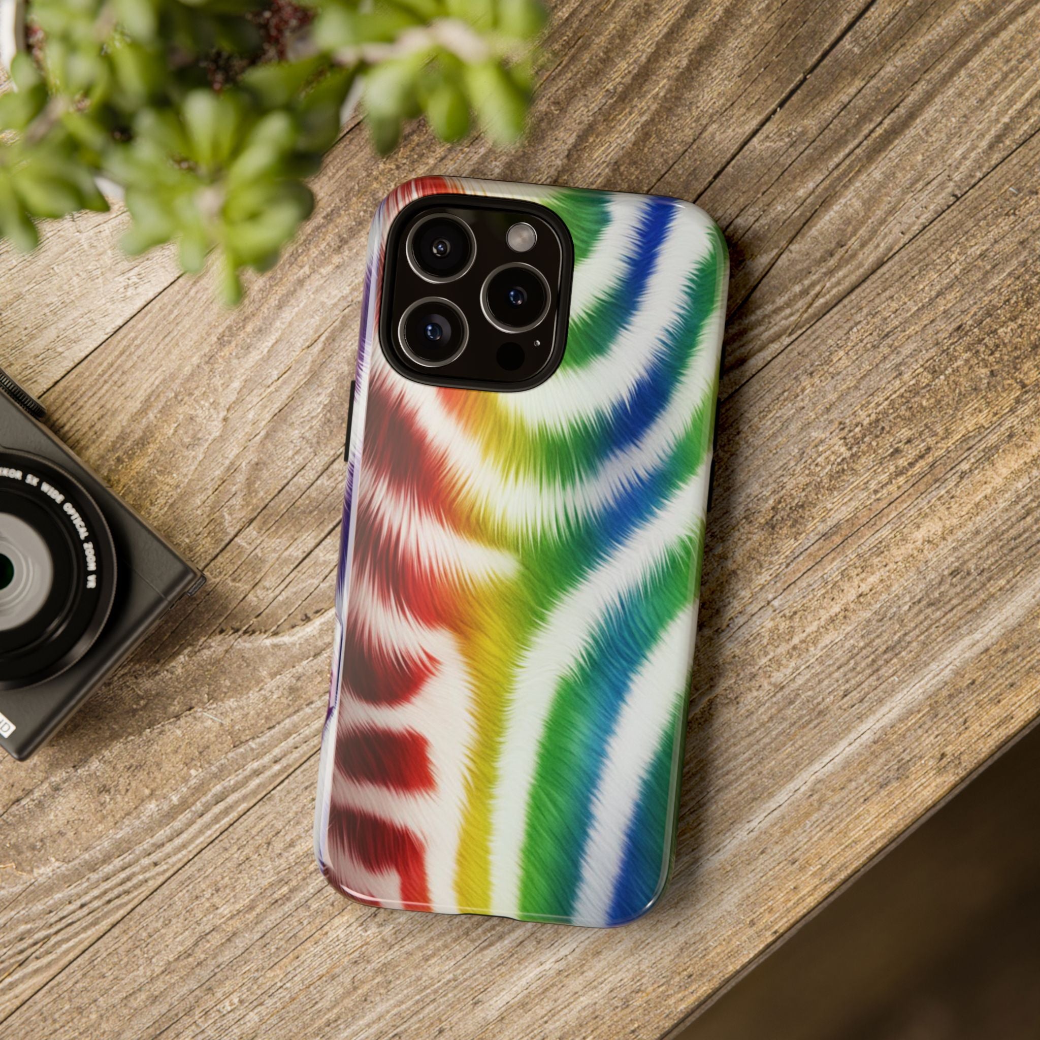 Vibrant Phone Case, Funky Rainbow Design, Colorful Accessory for Teens, Gift for Birthdays, LGBTQ Pride, & Summer Fun