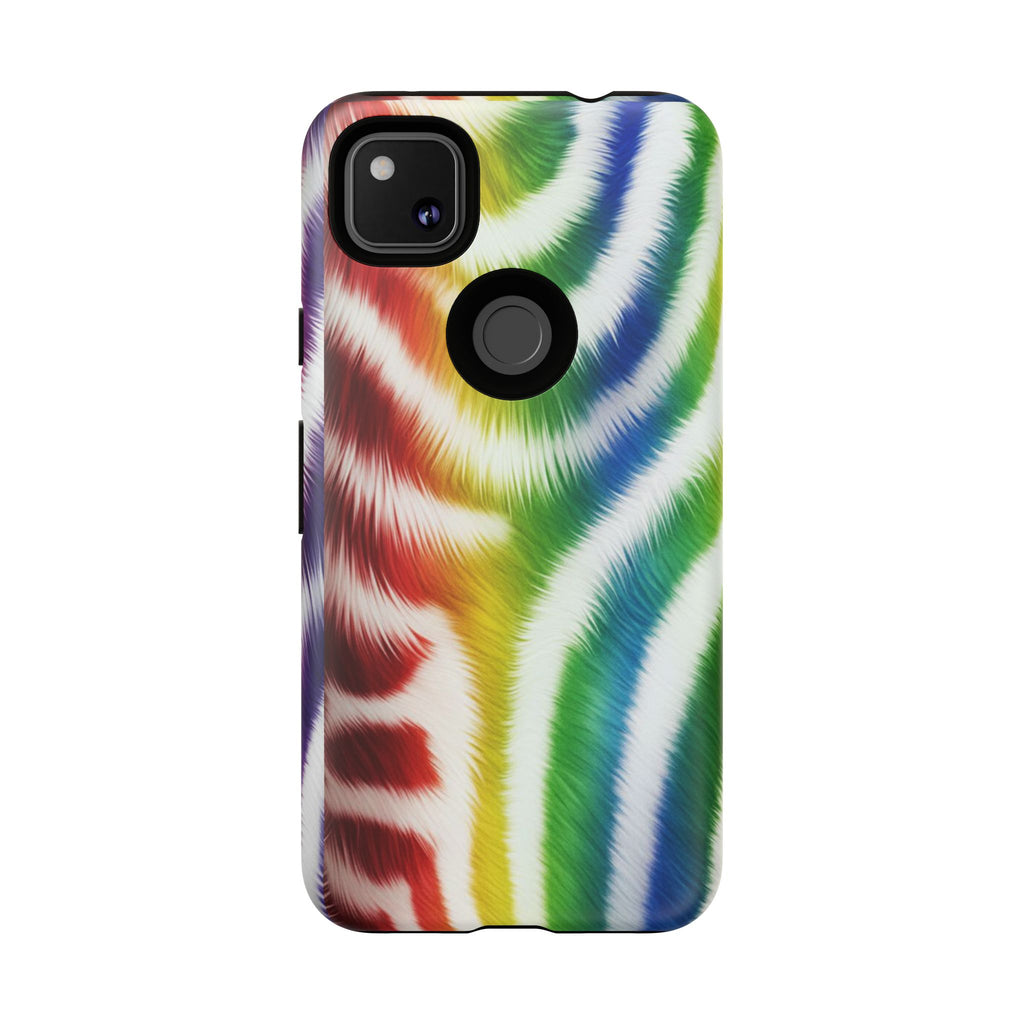 Vibrant Phone Case, Funky Rainbow Design, Colorful Accessory for Teens, Gift for Birthdays, LGBTQ Pride, & Summer Fun