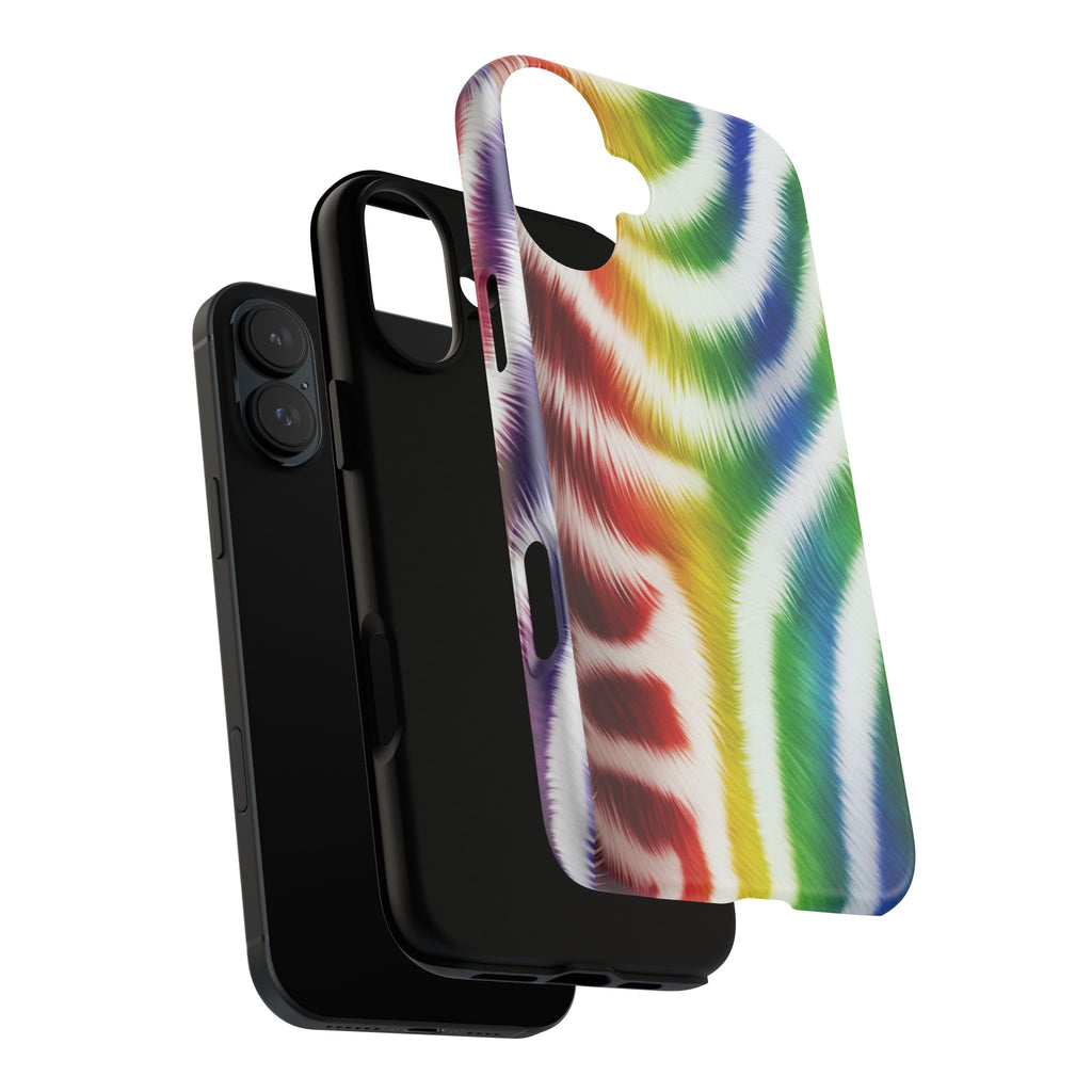 Vibrant Phone Case, Funky Rainbow Design, Colorful Accessory for Teens, Gift for Birthdays, LGBTQ Pride, & Summer Fun