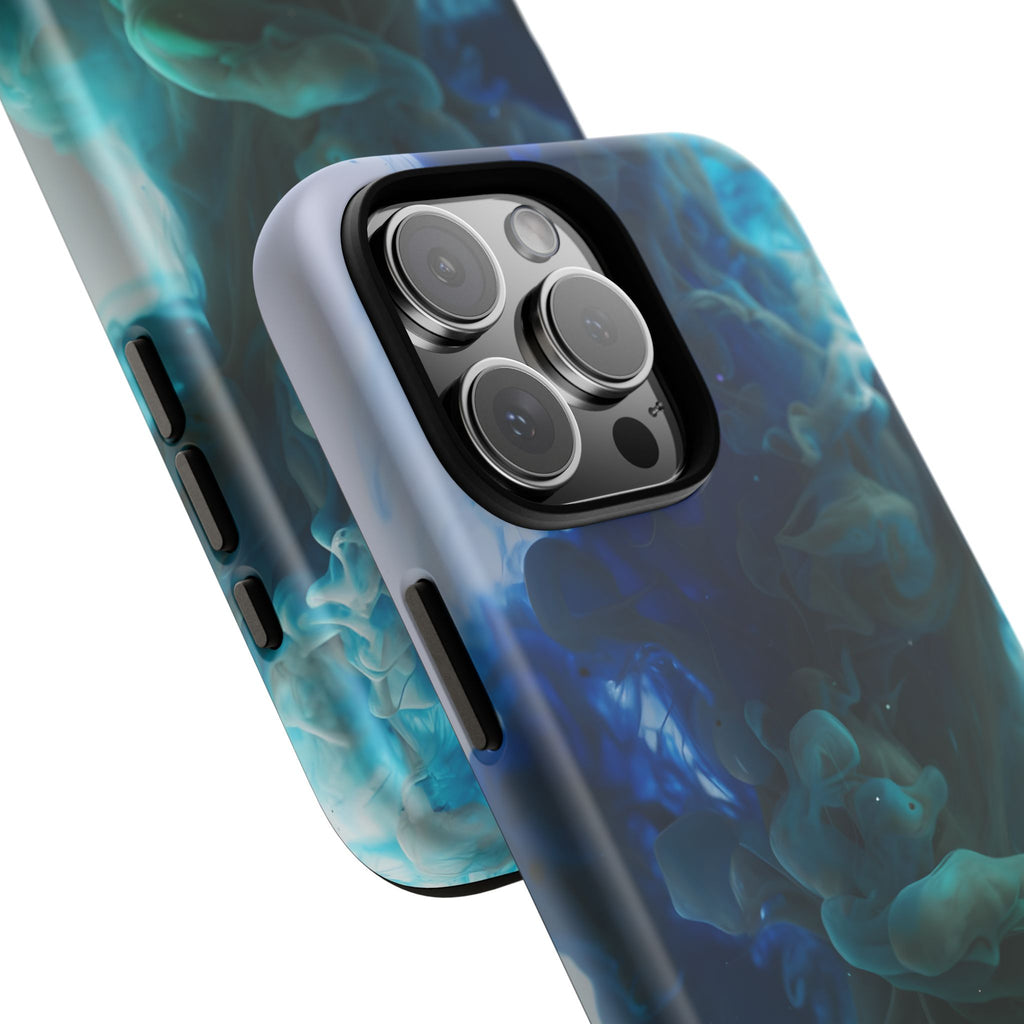 Blue-Green Smoke phone case