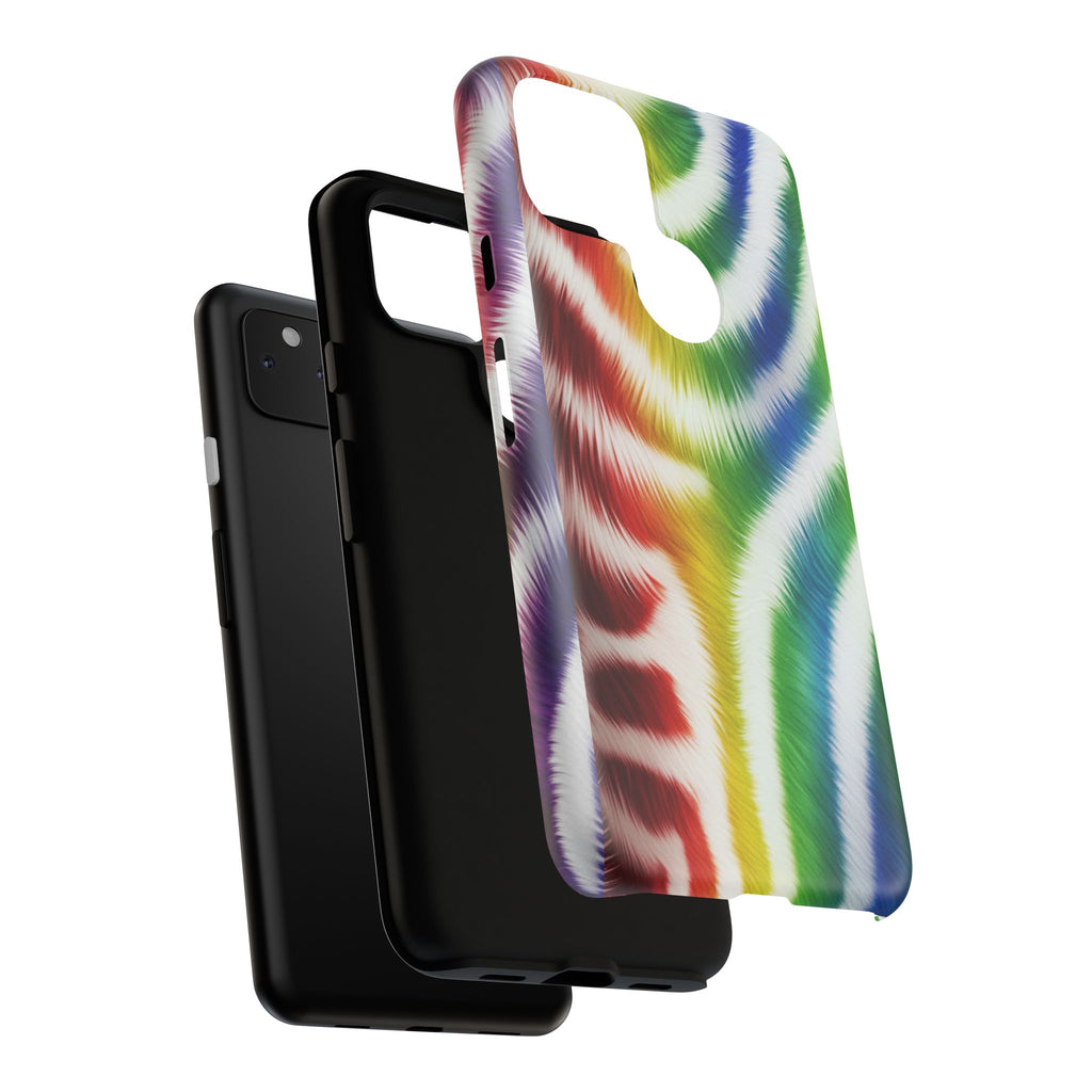 Vibrant Phone Case, Funky Rainbow Design, Colorful Accessory for Teens, Gift for Birthdays, LGBTQ Pride, & Summer Fun
