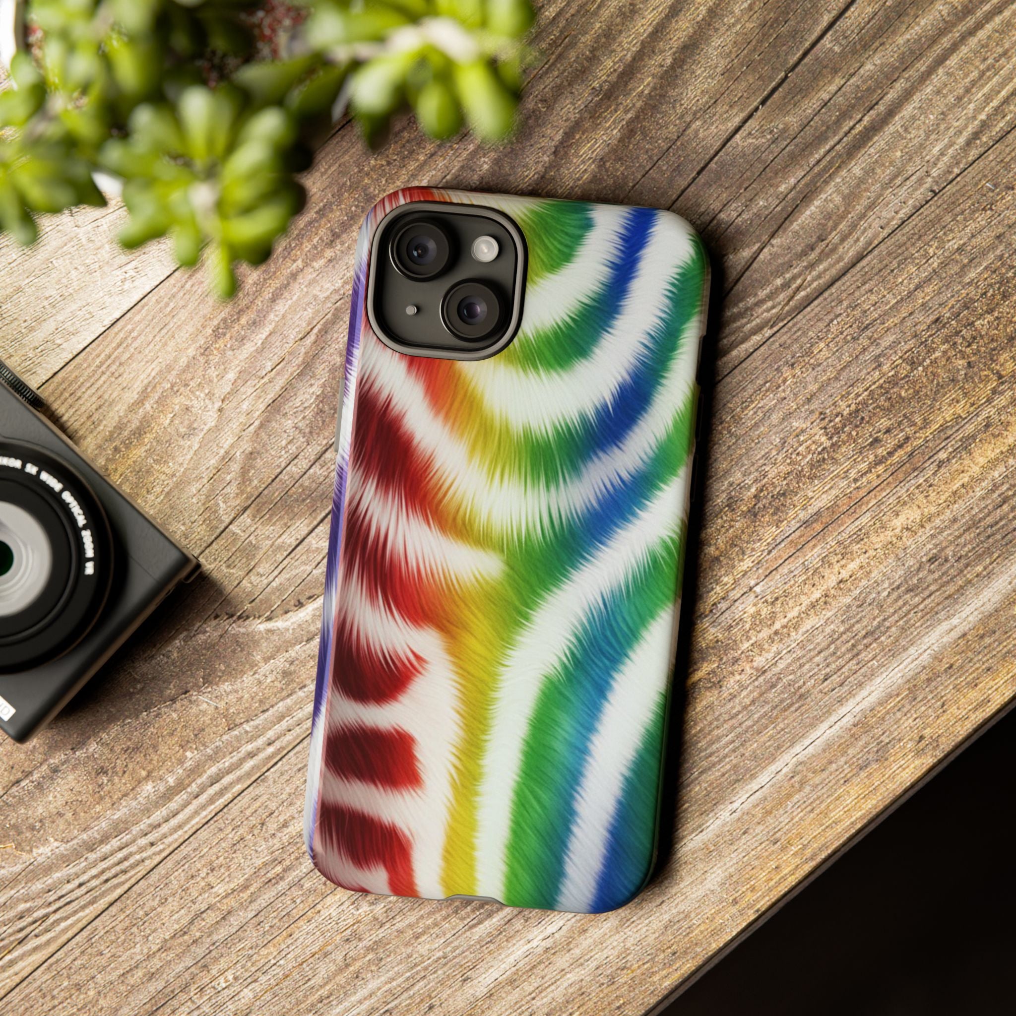 Vibrant Phone Case, Funky Rainbow Design, Colorful Accessory for Teens, Gift for Birthdays, LGBTQ Pride, & Summer Fun