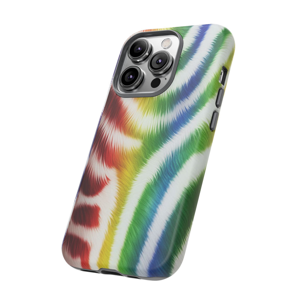 Vibrant Phone Case, Funky Rainbow Design, Colorful Accessory for Teens, Gift for Birthdays, LGBTQ Pride, & Summer Fun