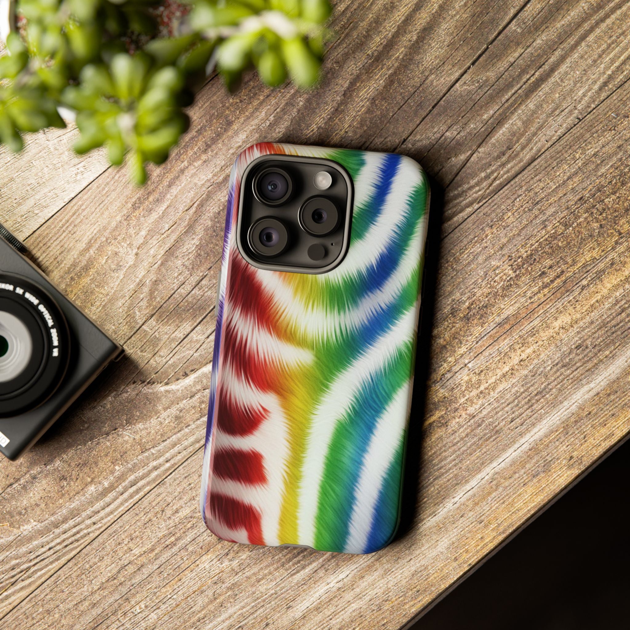 Vibrant Phone Case, Funky Rainbow Design, Colorful Accessory for Teens, Gift for Birthdays, LGBTQ Pride, & Summer Fun