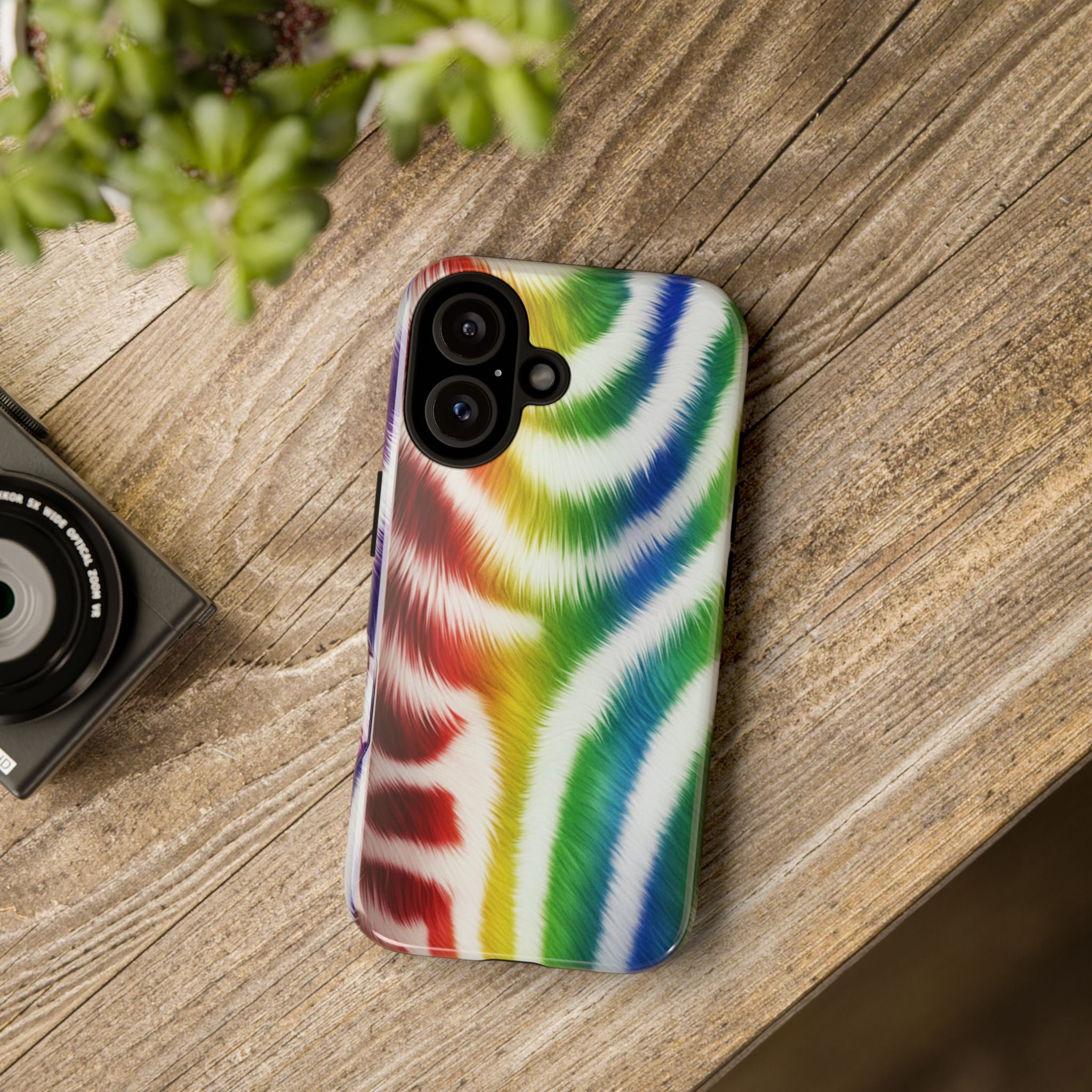 Vibrant Phone Case, Funky Rainbow Design, Colorful Accessory for Teens, Gift for Birthdays, LGBTQ Pride, & Summer Fun