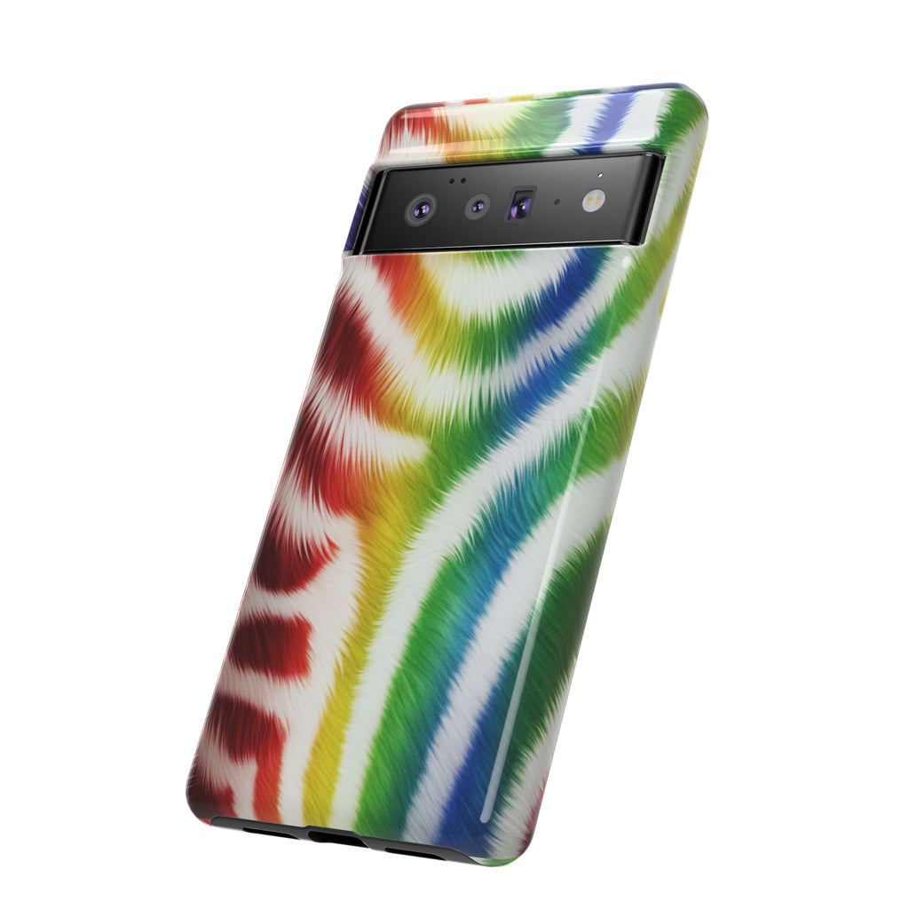 Vibrant Phone Case, Funky Rainbow Design, Colorful Accessory for Teens, Gift for Birthdays, LGBTQ Pride, & Summer Fun