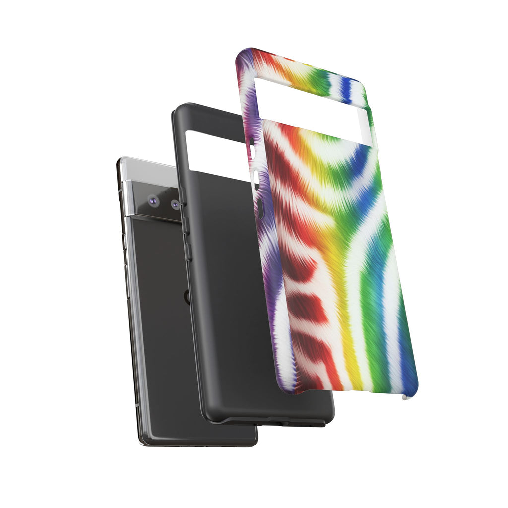 Vibrant Phone Case, Funky Rainbow Design, Colorful Accessory for Teens, Gift for Birthdays, LGBTQ Pride, & Summer Fun