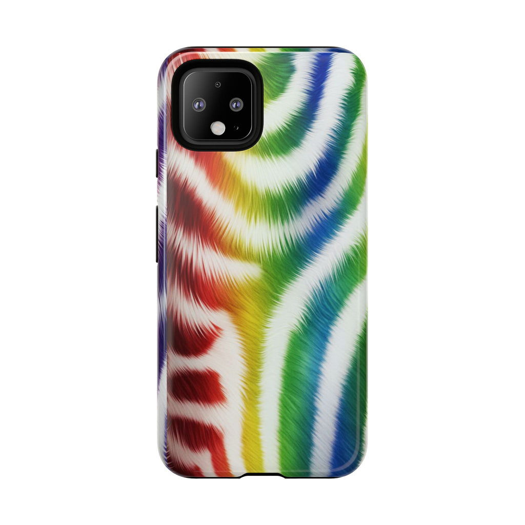 Vibrant Phone Case, Funky Rainbow Design, Colorful Accessory for Teens, Gift for Birthdays, LGBTQ Pride, & Summer Fun