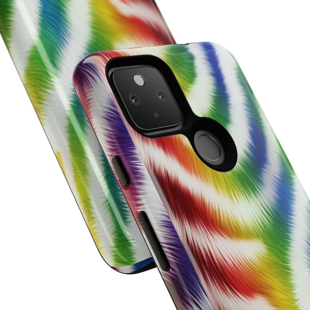 Vibrant Phone Case, Funky Rainbow Design, Colorful Accessory for Teens, Gift for Birthdays, LGBTQ Pride, & Summer Fun