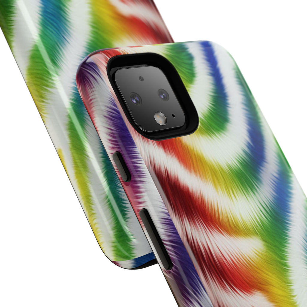 Vibrant Phone Case, Funky Rainbow Design, Colorful Accessory for Teens, Gift for Birthdays, LGBTQ Pride, & Summer Fun