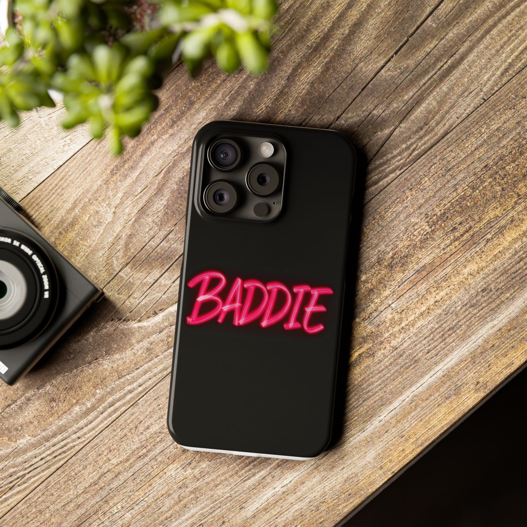 Stylish Slim Phone Case - Trendy 'BADDIE' Design, Cute Phone Accessory, Perfect Gift for Fashion Lovers, Essential Phone Protection, [...]