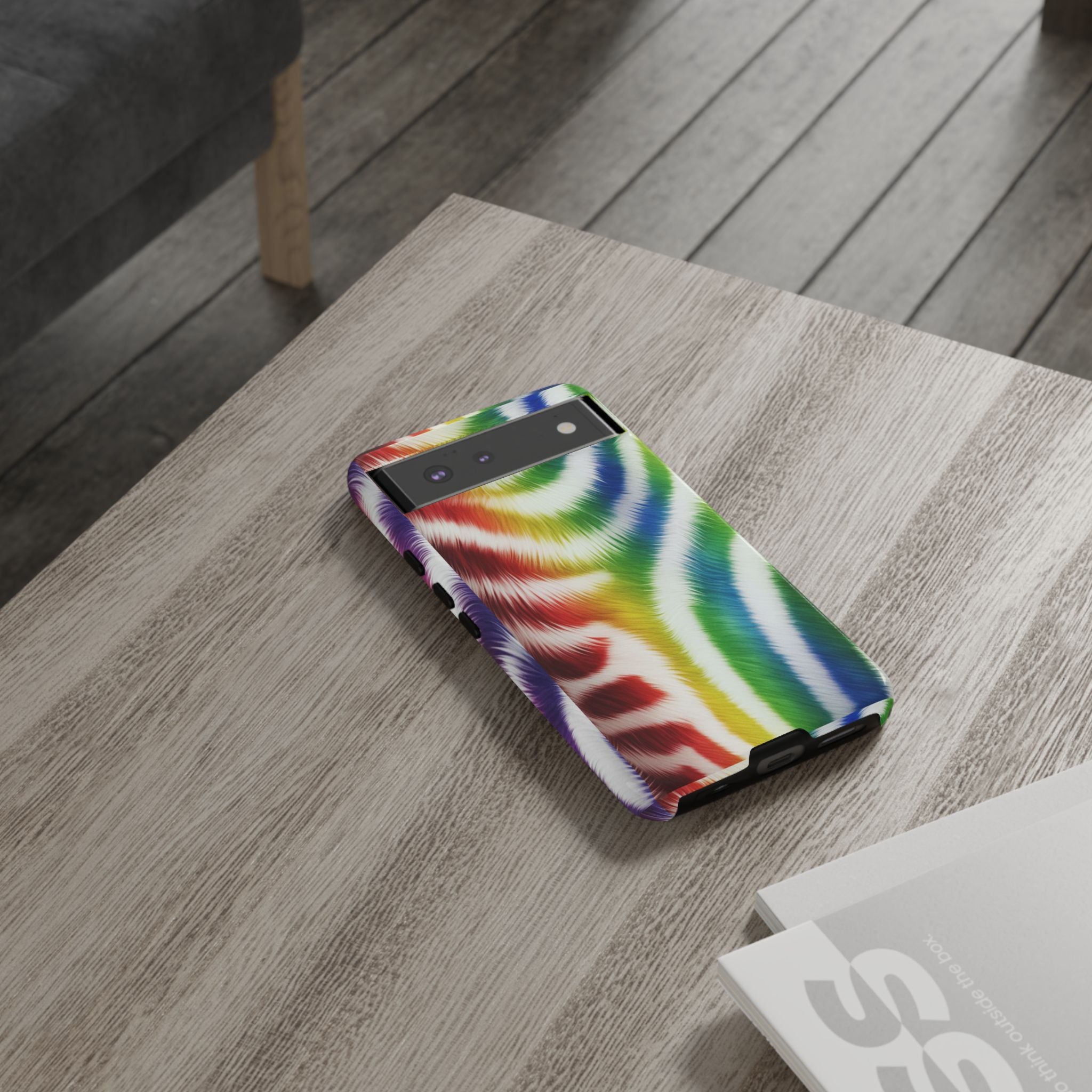 Vibrant Phone Case, Funky Rainbow Design, Colorful Accessory for Teens, Gift for Birthdays, LGBTQ Pride, & Summer Fun