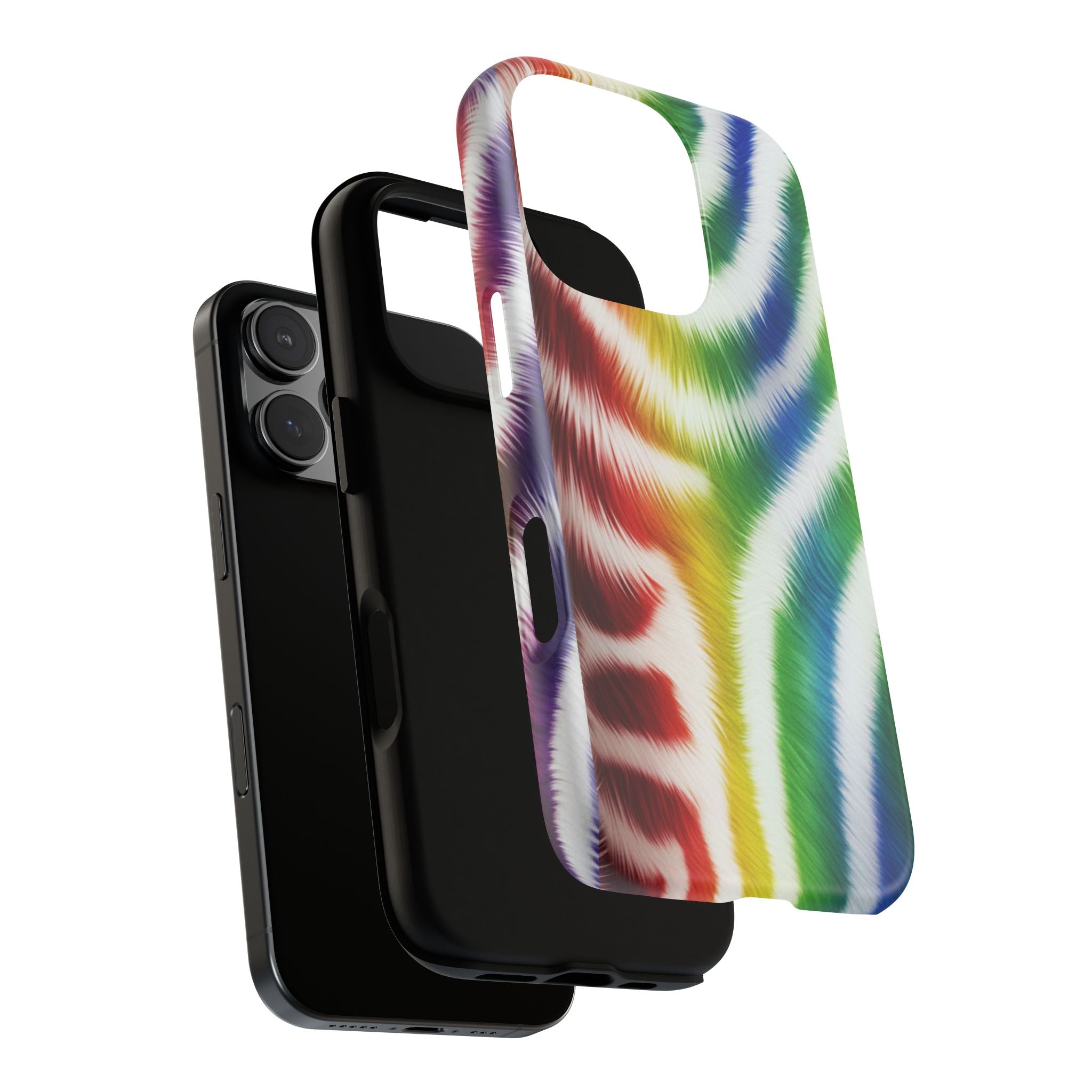 Vibrant Phone Case, Funky Rainbow Design, Colorful Accessory for Teens, Gift for Birthdays, LGBTQ Pride, & Summer Fun